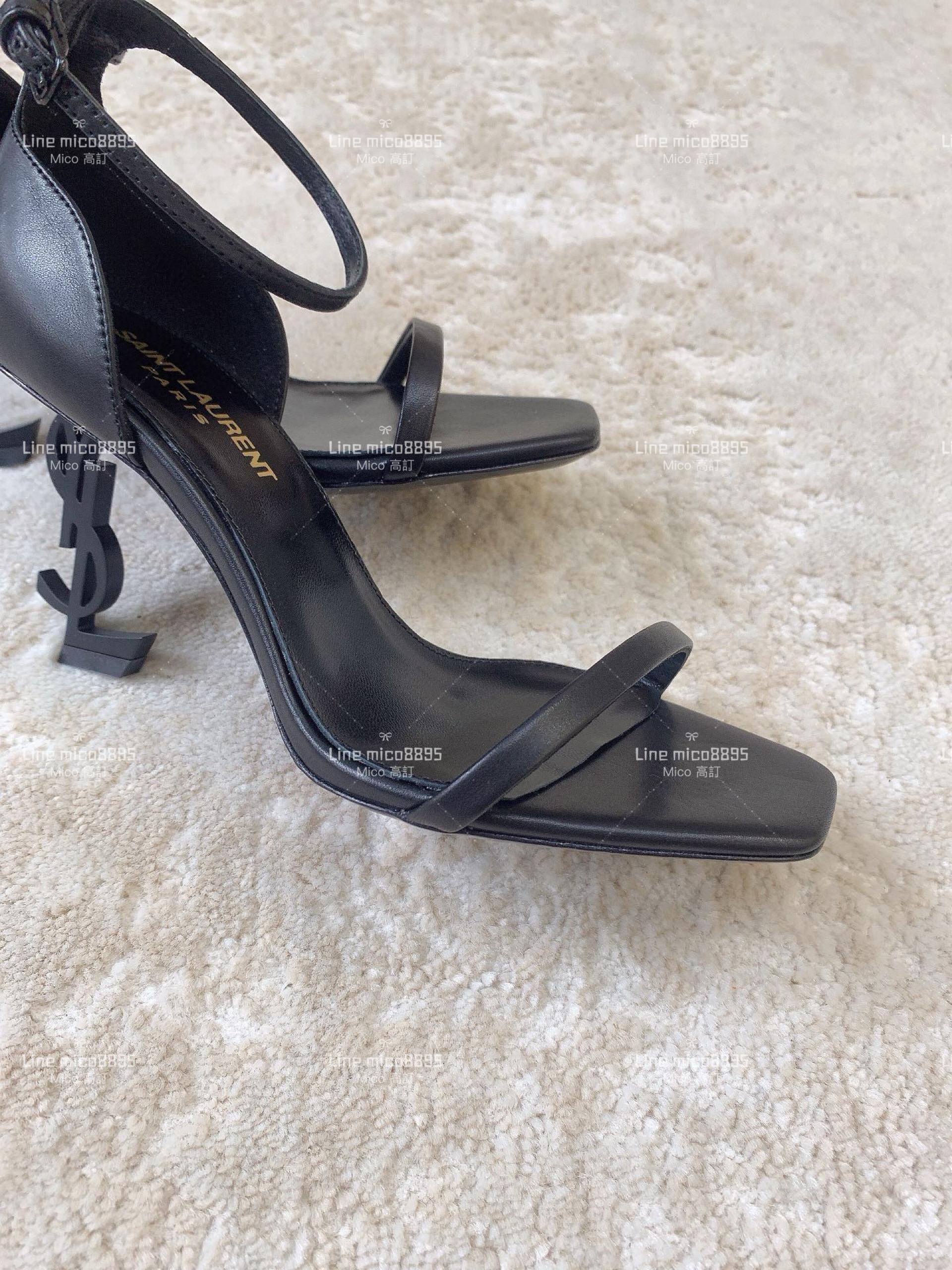 SAINT LAURENT YSL 聖羅蘭字母跟 高跟涼鞋 8.5cm 35-39