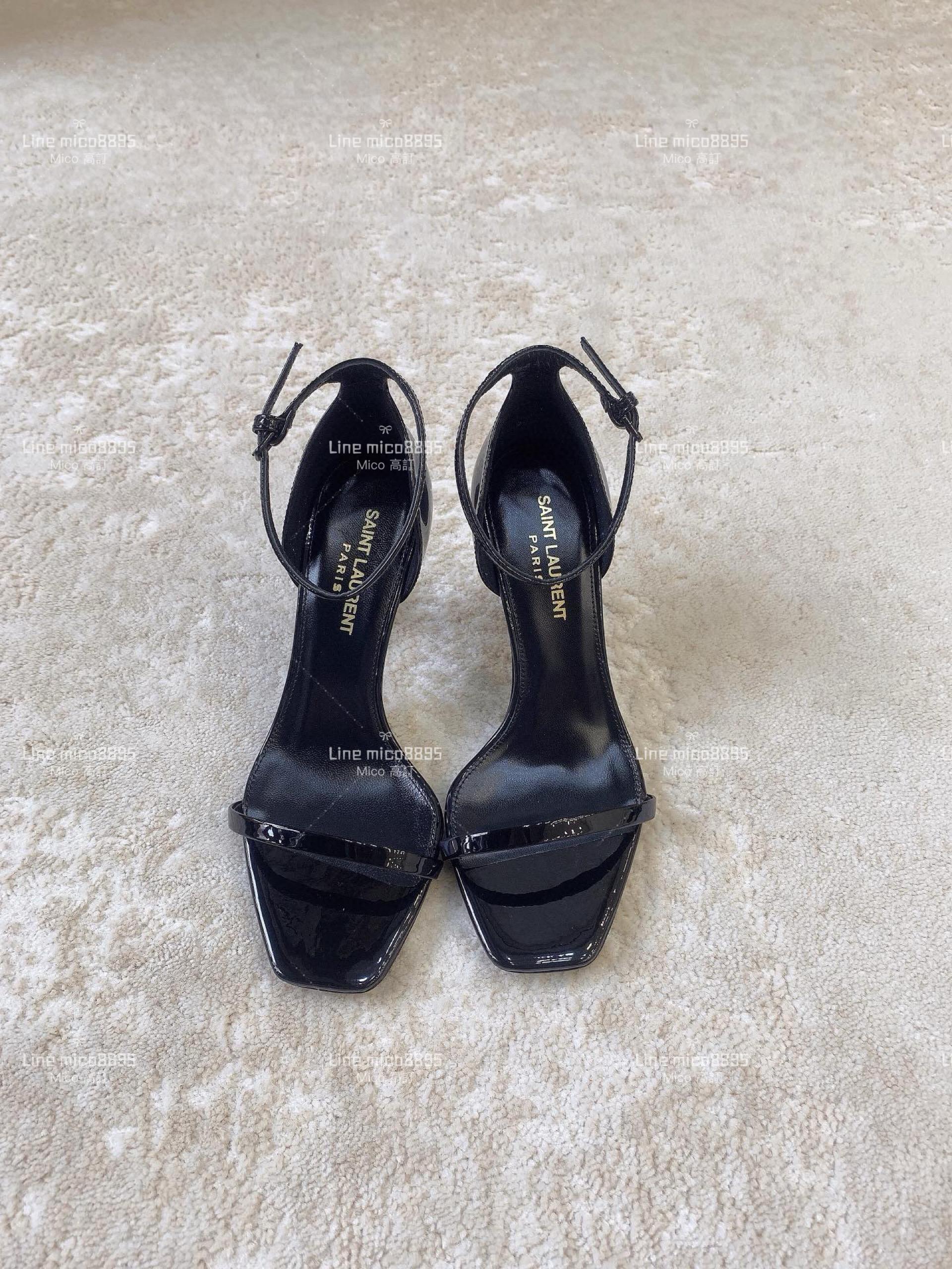 SAINT LAURENT YSL 聖羅蘭字母跟 高跟涼鞋 8.5cm 35-39