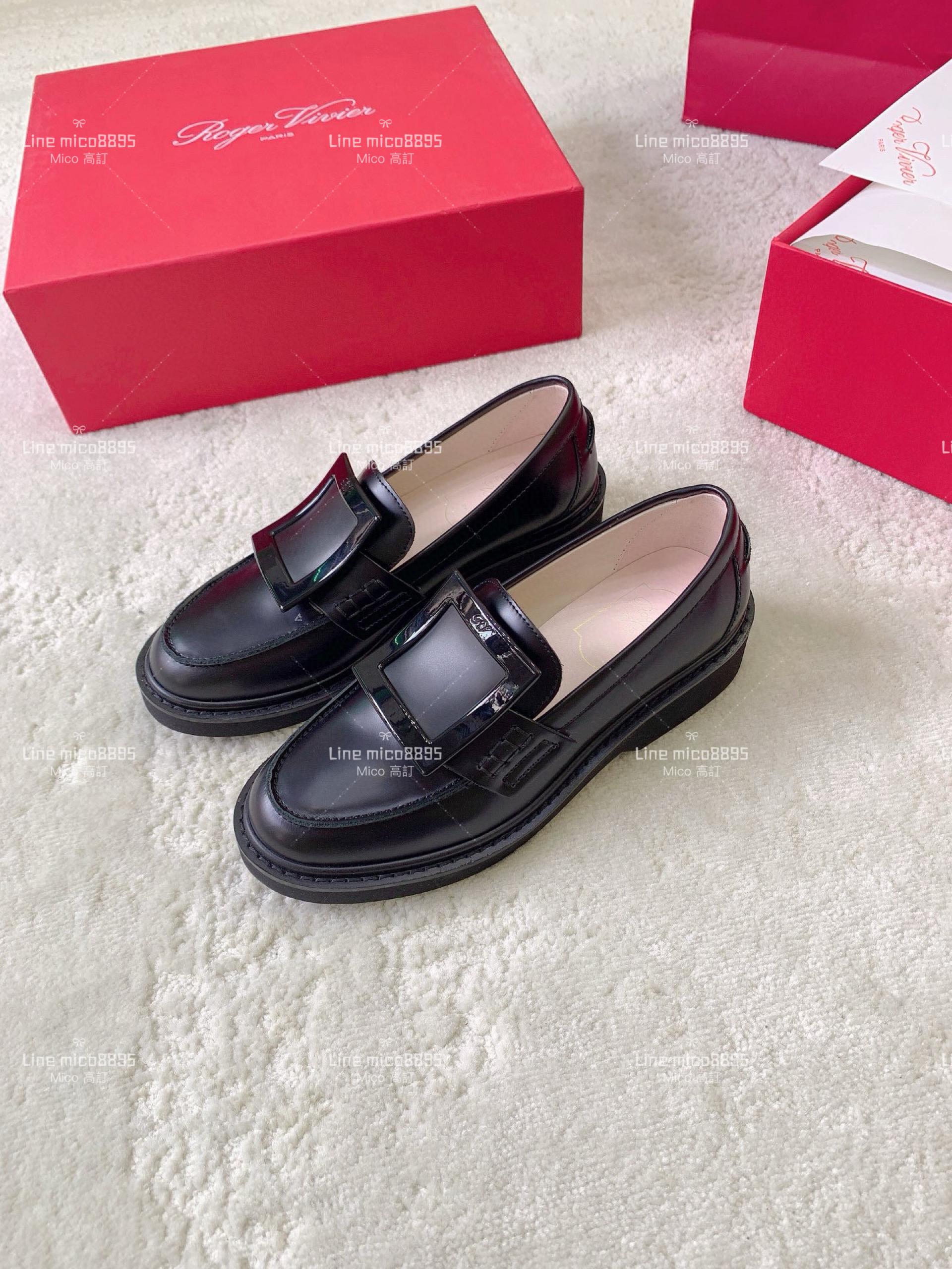 Roger Vivier | RV Yorkdale 新款樂福鞋 黑釦 休閒鞋/女鞋 35-40