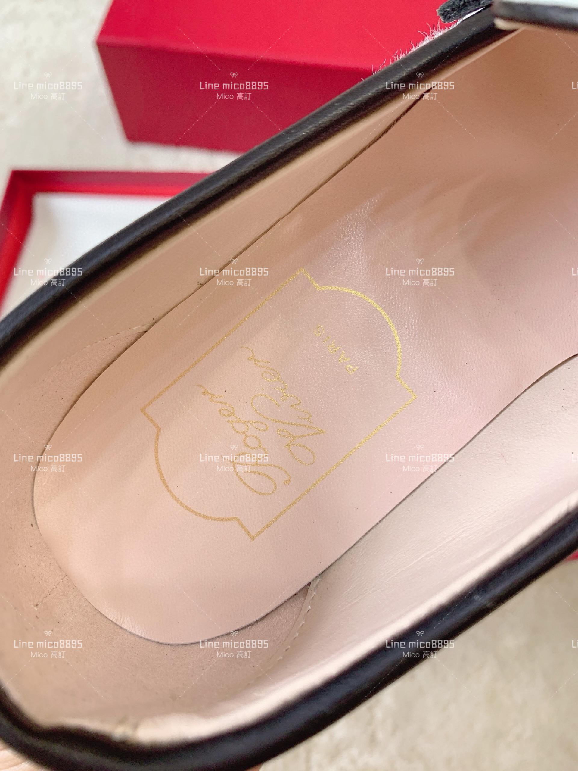 Roger Vivier | RV Yorkdale 新款樂福鞋 毛呢白色/鑽釦 休閒鞋/女鞋 35-40