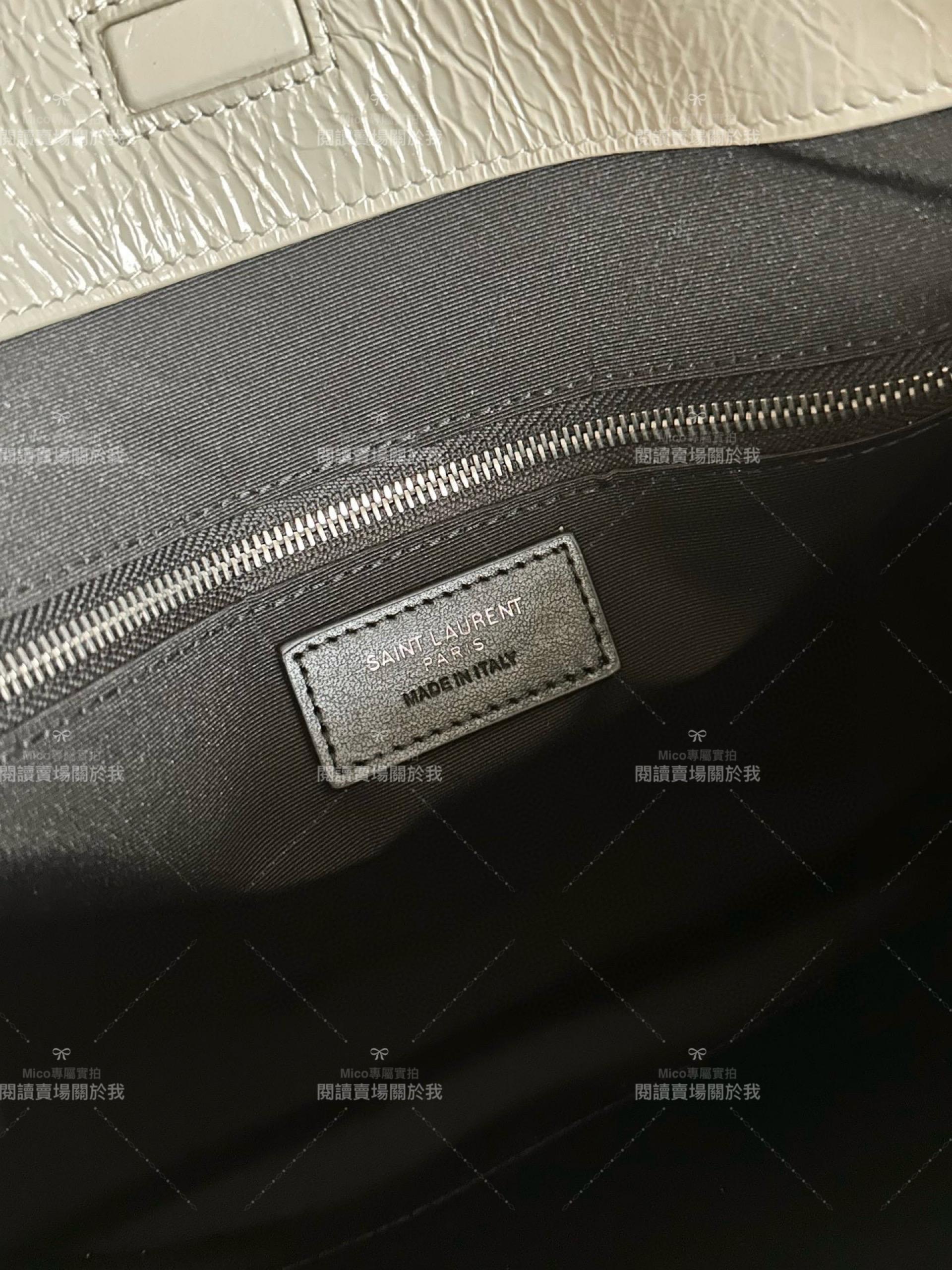 YSL 聖羅蘭 Niki購物袋 中號 奶白色 銀鍊 33Cm 妥妥的通勤包 媽媽包