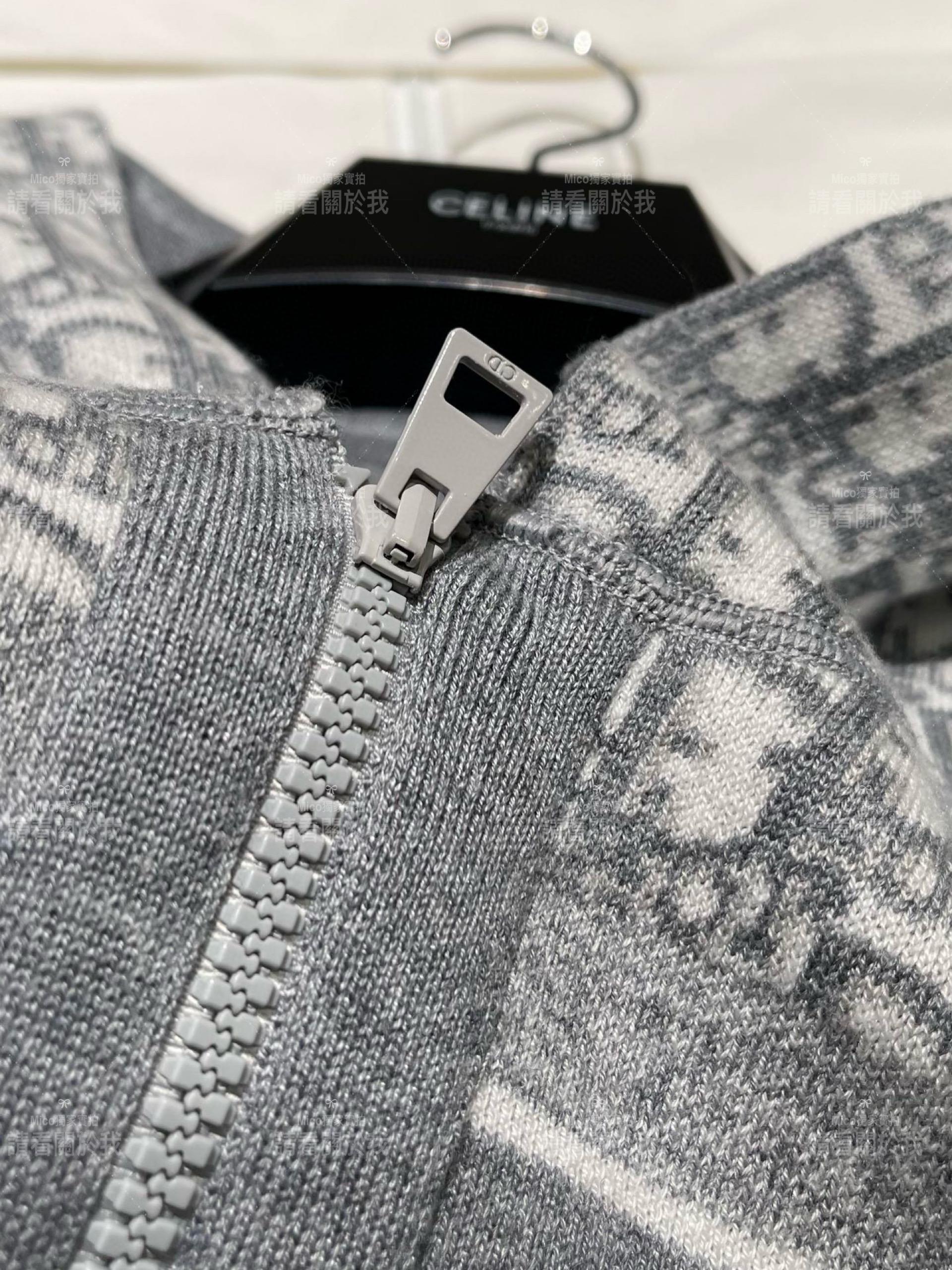 DIOR 經典款 灰色 雙面可穿羊毛連帽外套