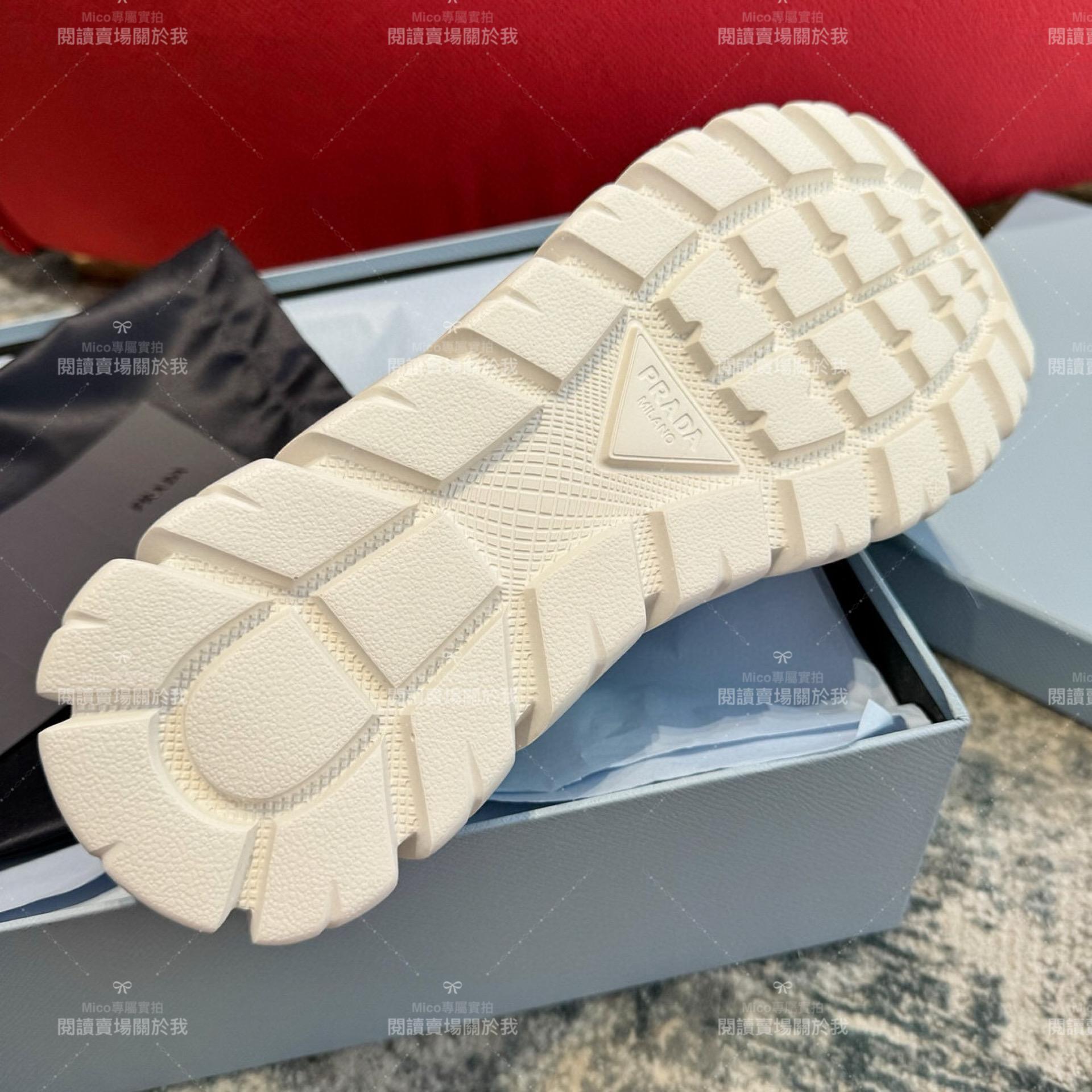 PRADA 白色 羊皮材質麵包鞋 胖丁鞋 35-39