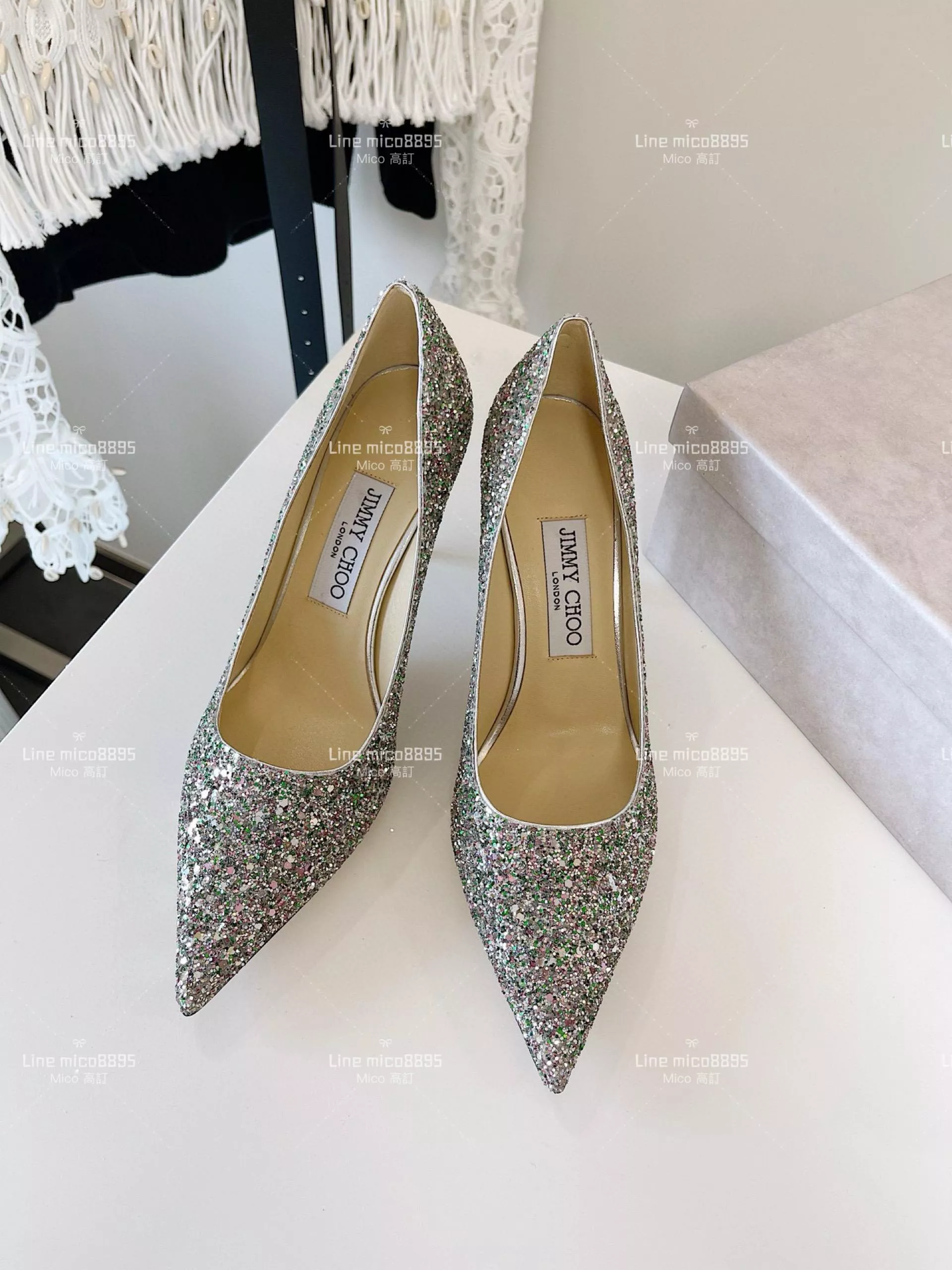 JIMMY CHOO ｜Love系列 亮片高跟鞋（多色） 8.5cm 34-40