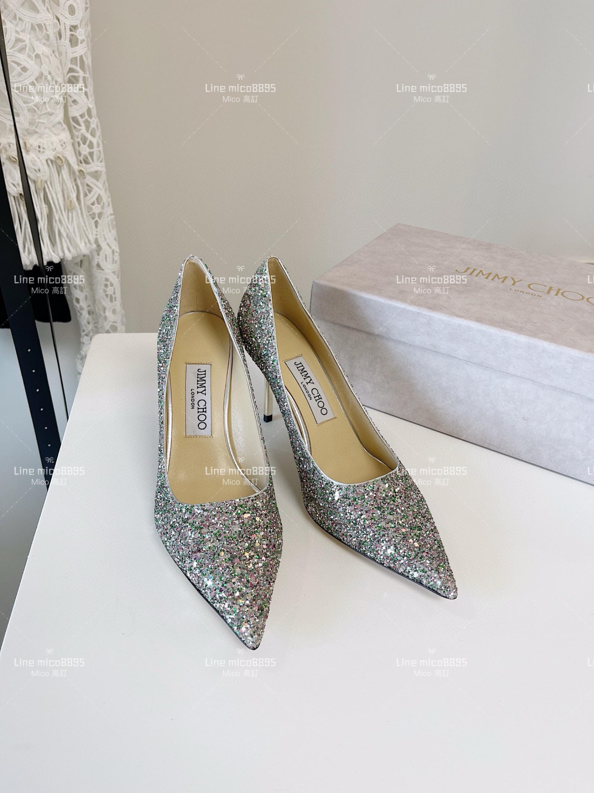 JIMMY CHOO ｜Love系列 亮片高跟鞋（多色） 8.5cm 34-40