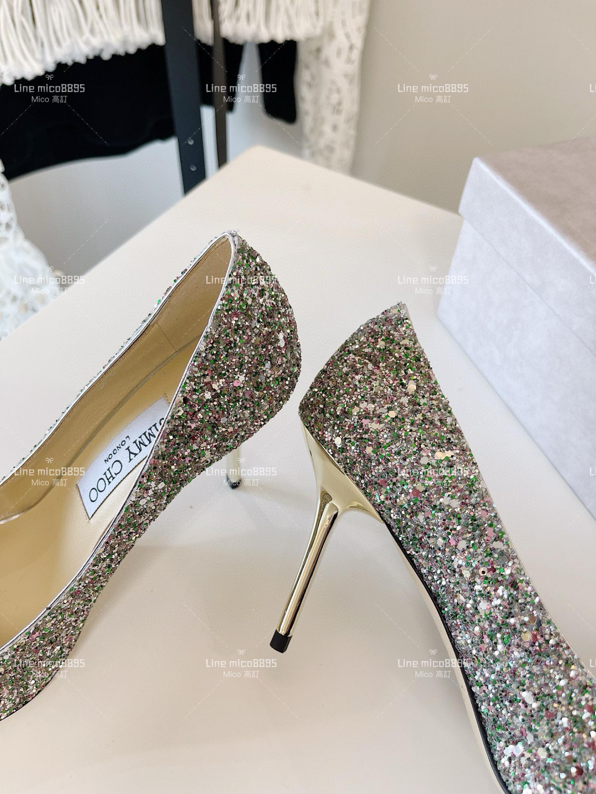 JIMMY CHOO ｜Love系列 亮片高跟鞋（多色） 8.5cm 34-40