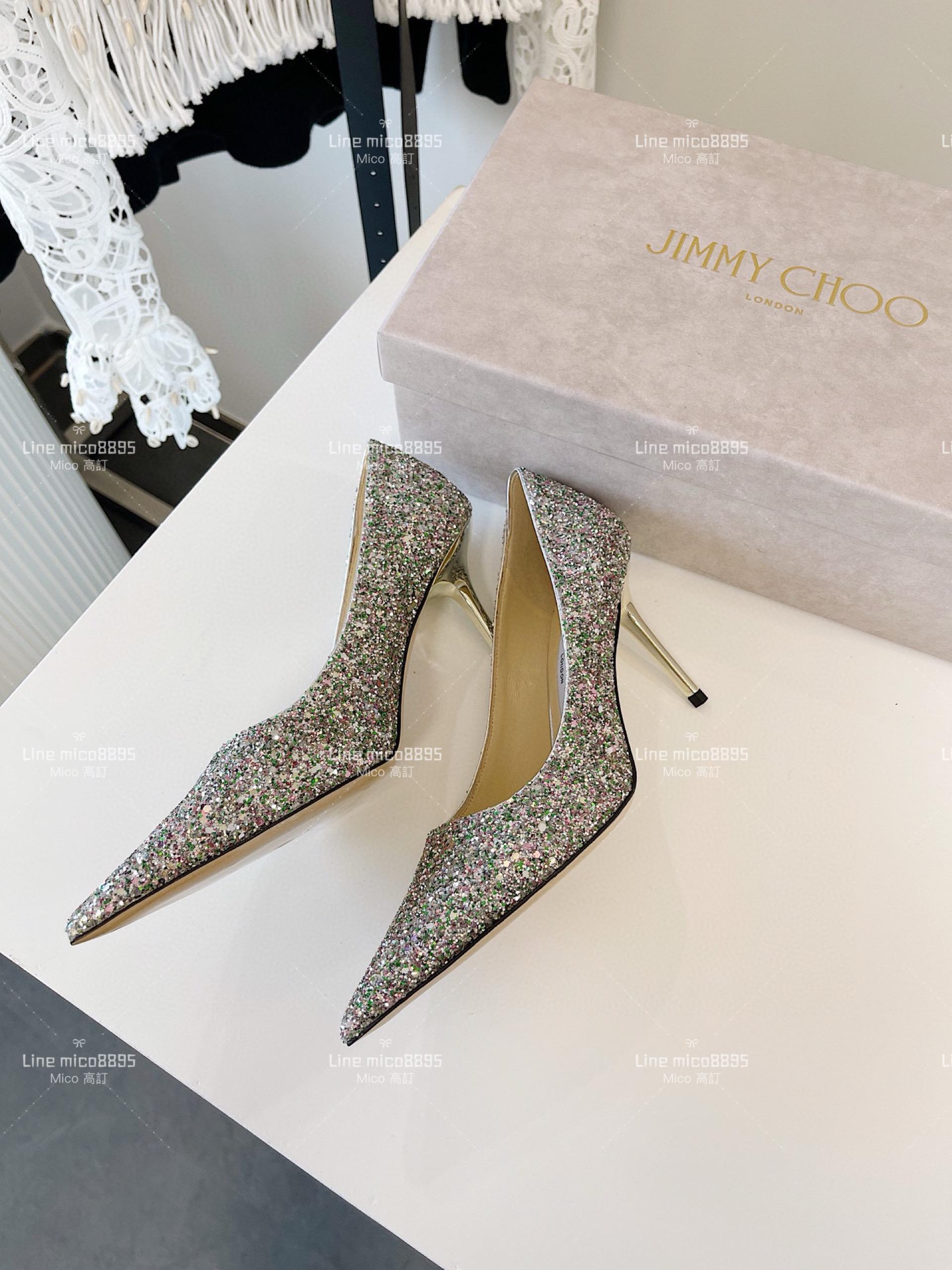 JIMMY CHOO ｜Love系列 亮片高跟鞋（多色） 8.5cm 34-40