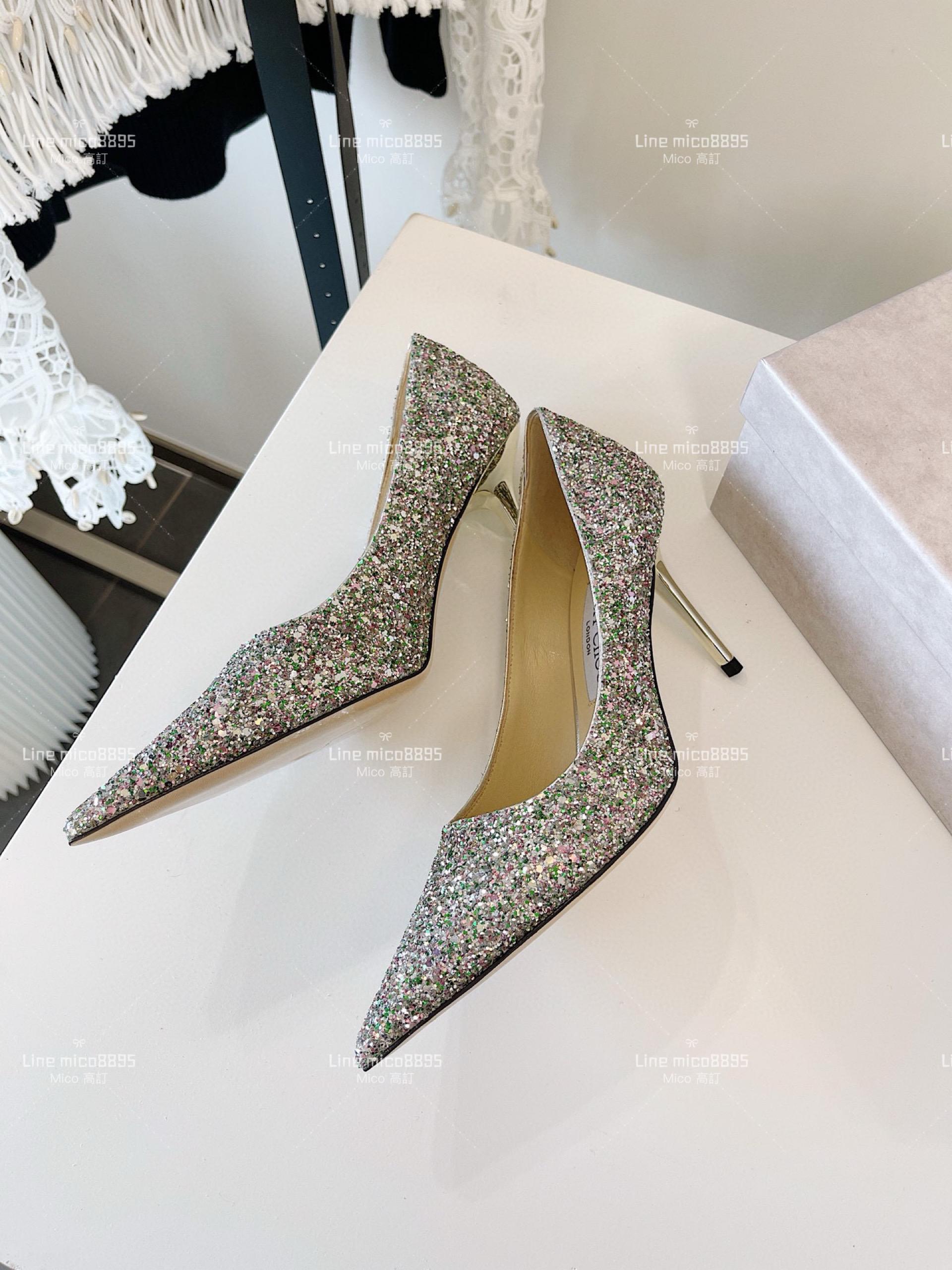 JIMMY CHOO ｜Love系列 亮片高跟鞋（多色） 8.5cm 34-40