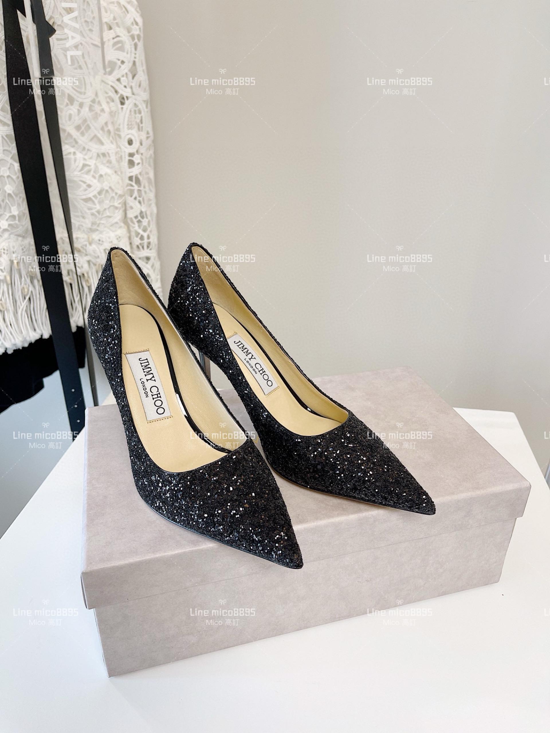 JIMMY CHOO ｜Love系列 亮片高跟鞋（多色） 8.5cm 34-40