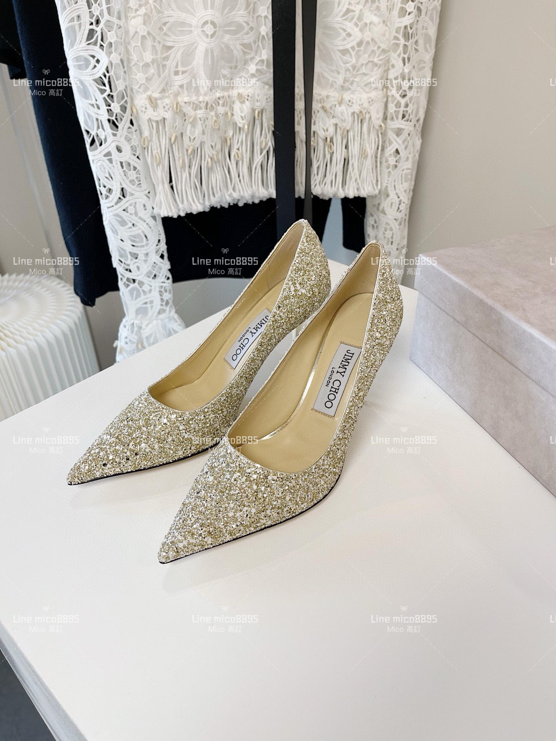 JIMMY CHOO ｜Love系列 亮片高跟鞋（多色） 8.5cm 34-40