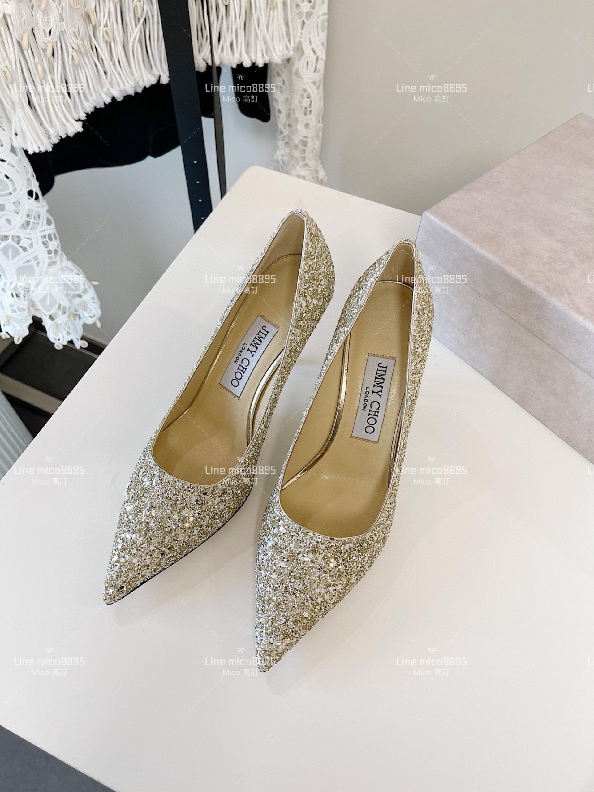 JIMMY CHOO ｜Love系列 亮片高跟鞋（多色） 8.5cm 34-40