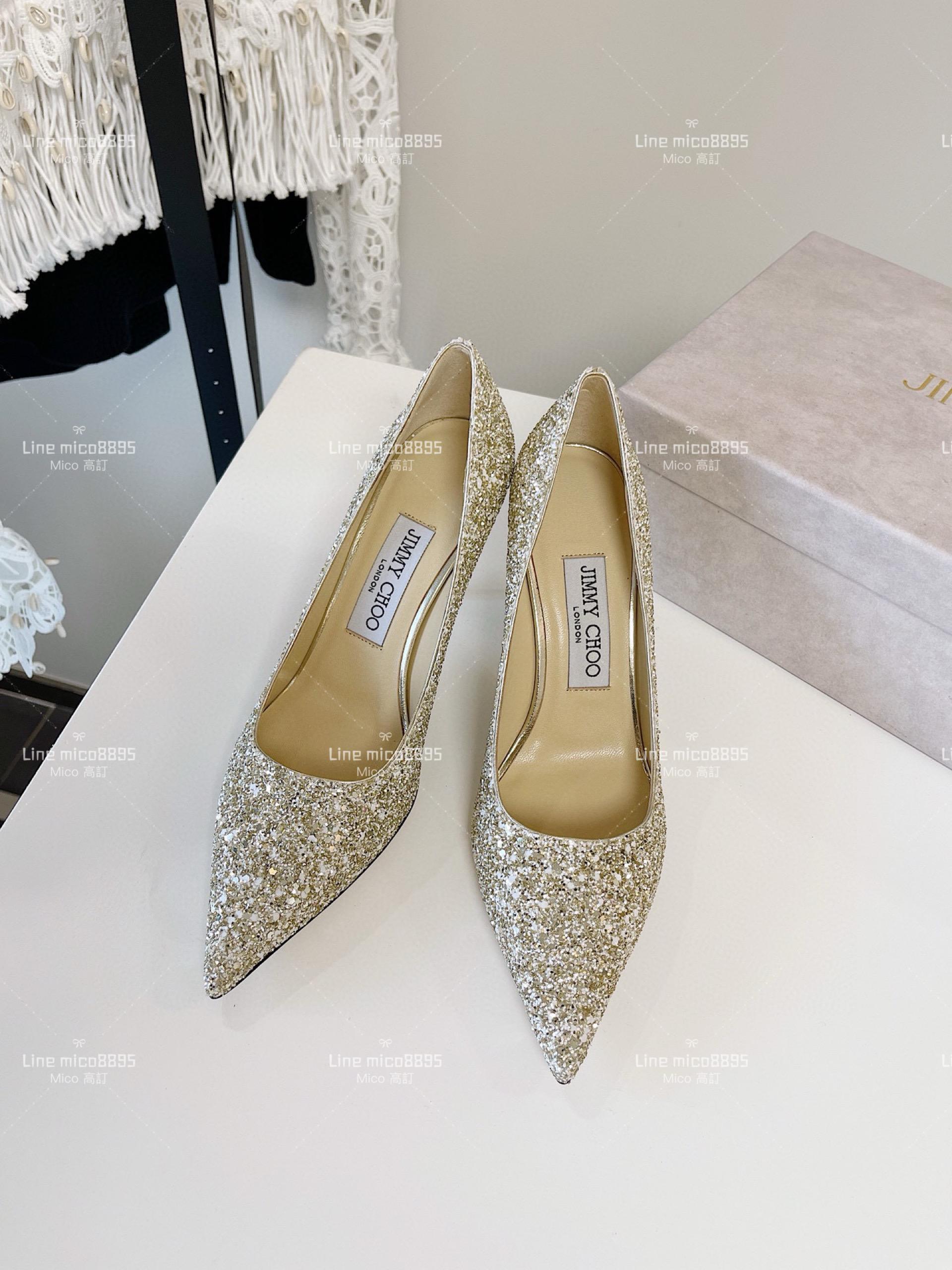 JIMMY CHOO ｜Love系列 亮片高跟鞋（多色） 8.5cm 34-40