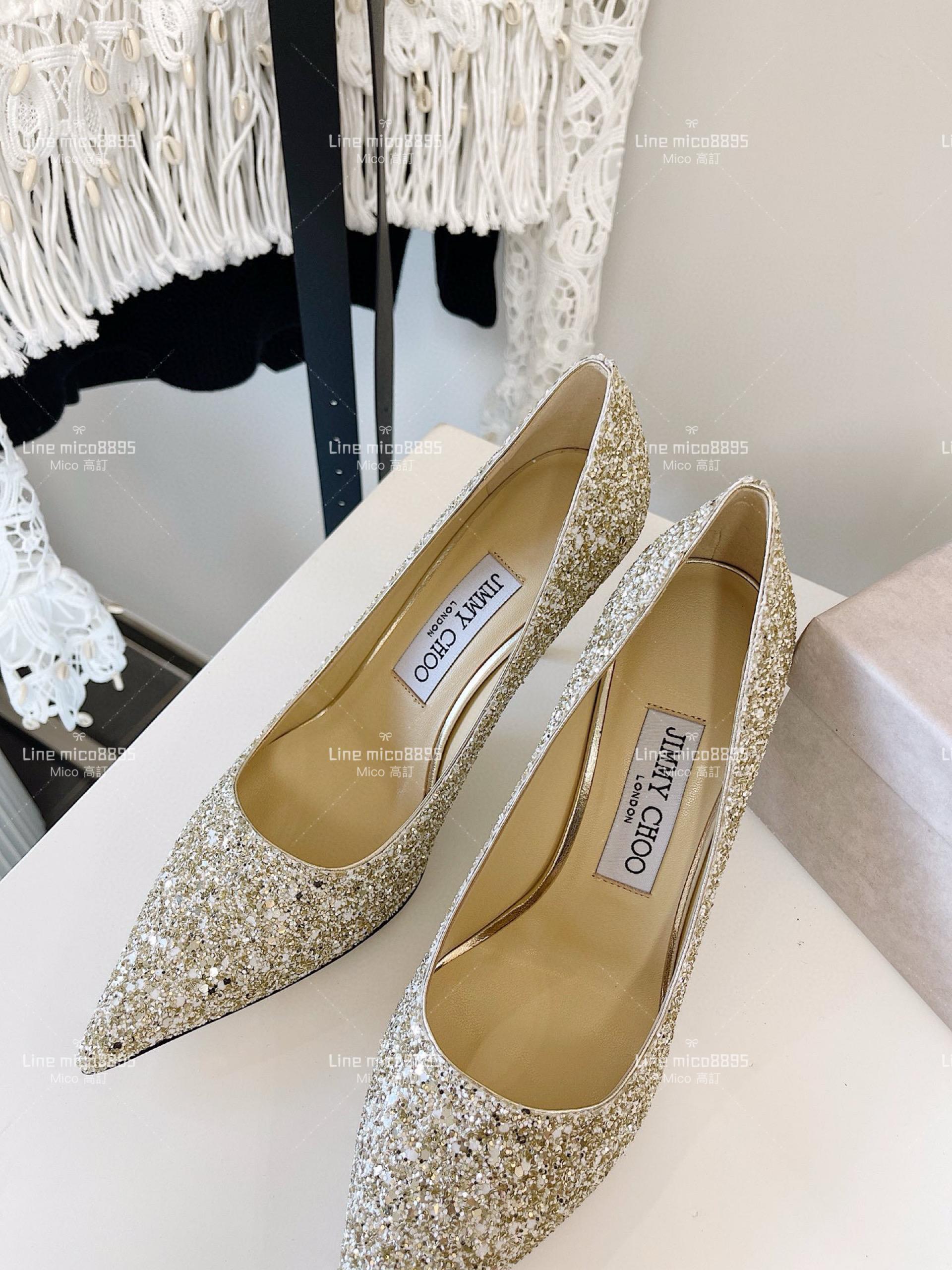 JIMMY CHOO ｜Love系列 亮片高跟鞋（多色） 8.5cm 34-40