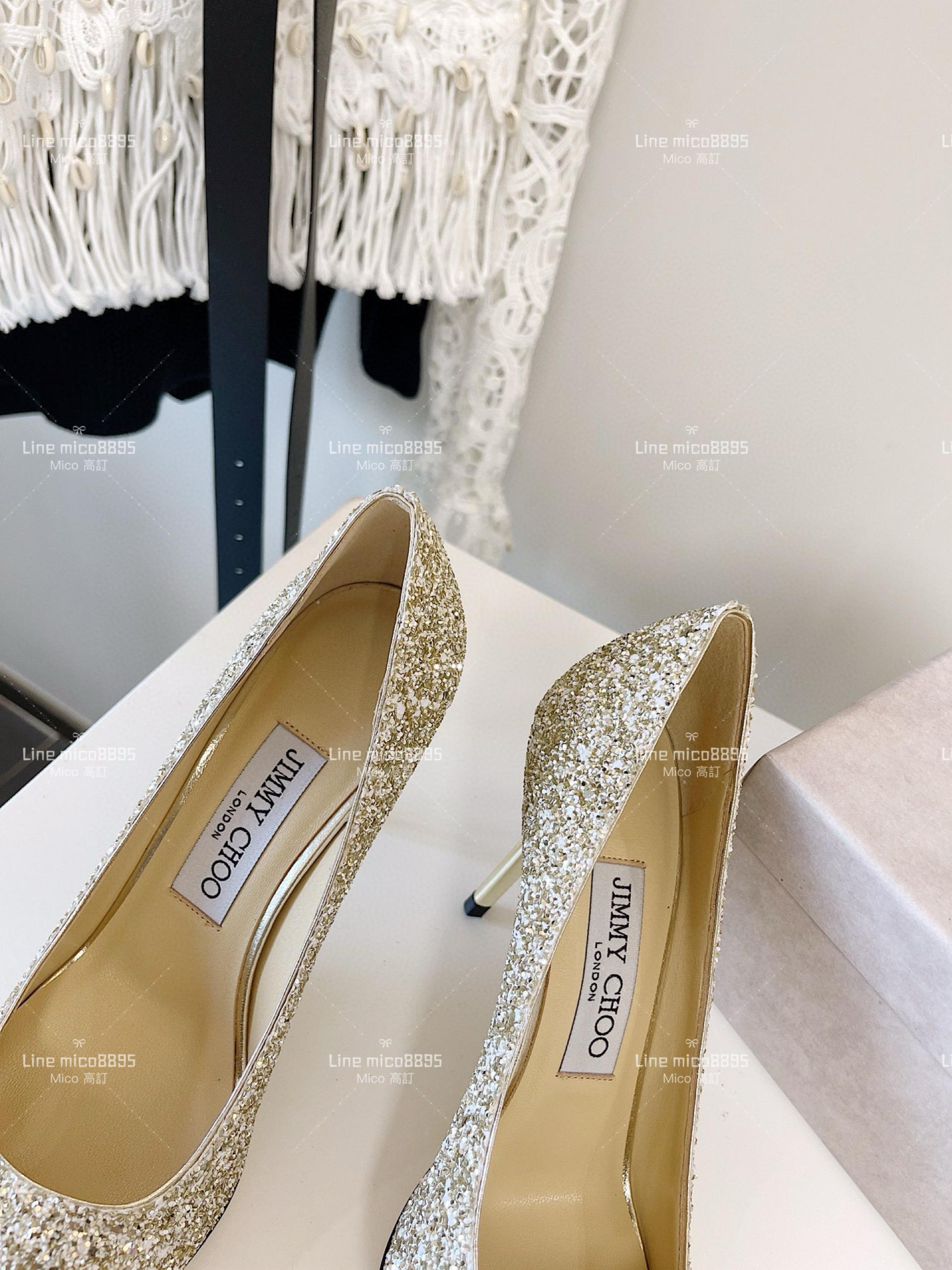 JIMMY CHOO ｜Love系列 亮片高跟鞋（多色） 8.5cm 34-40