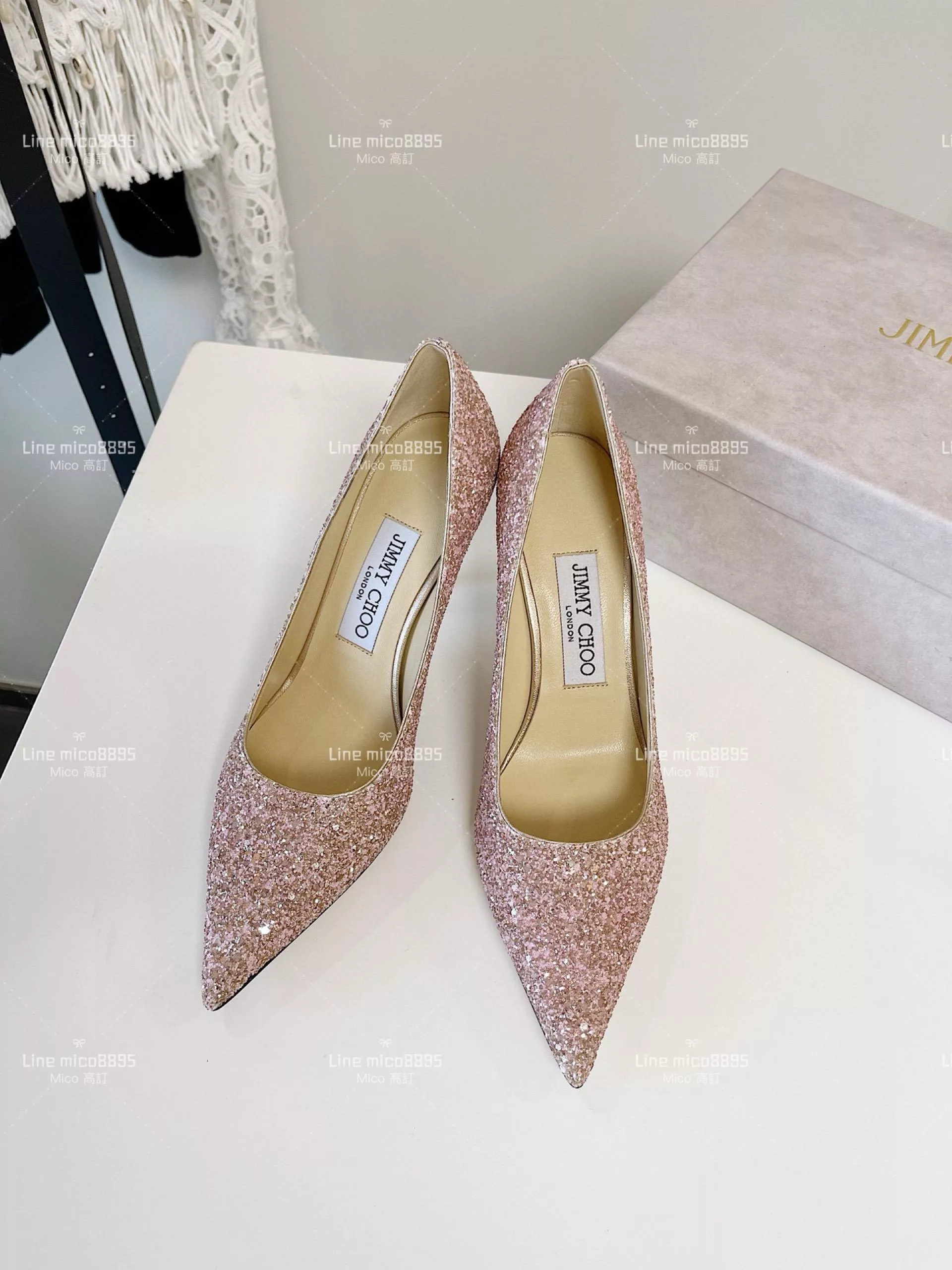 JIMMY CHOO ｜Love系列 亮片高跟鞋（多色） 8.5cm 34-40