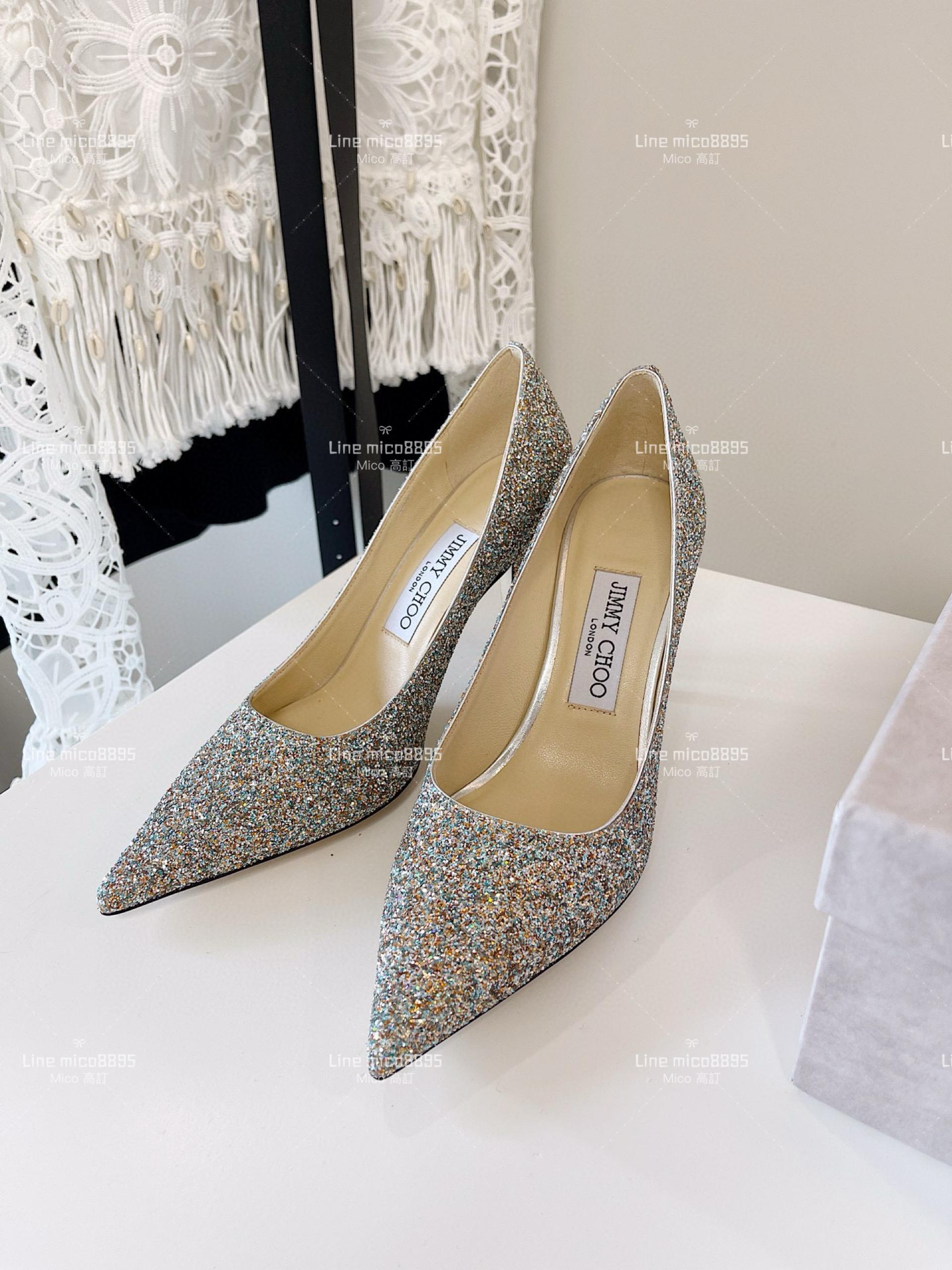 JIMMY CHOO ｜Love系列 亮片高跟鞋（多色） 8.5cm 34-40