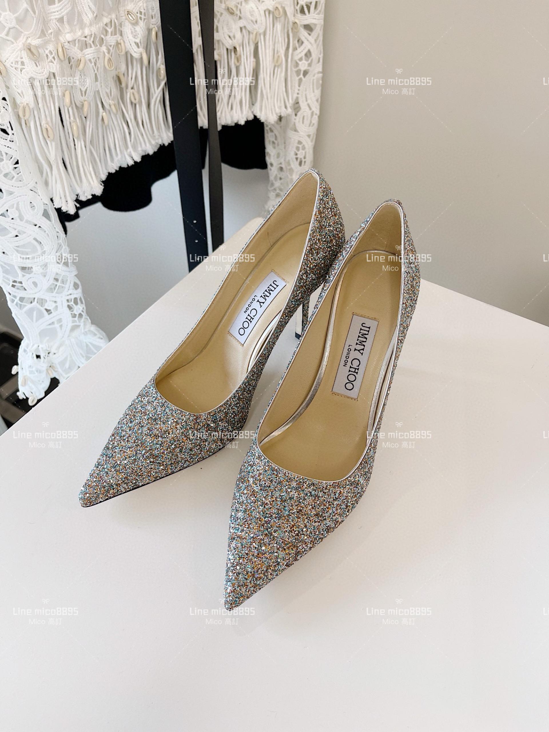 JIMMY CHOO ｜Love系列 亮片高跟鞋（多色） 8.5cm 34-40