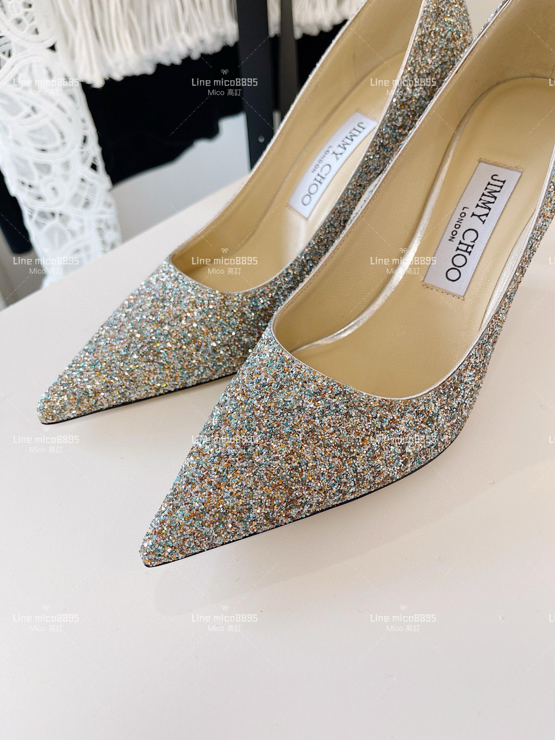 JIMMY CHOO ｜Love系列 亮片高跟鞋（多色） 8.5cm 34-40