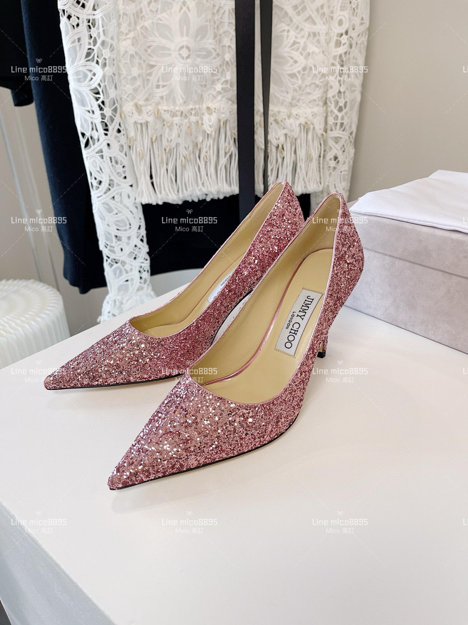 JIMMY CHOO ｜Love系列 亮片高跟鞋（多色） 8.5cm 34-40