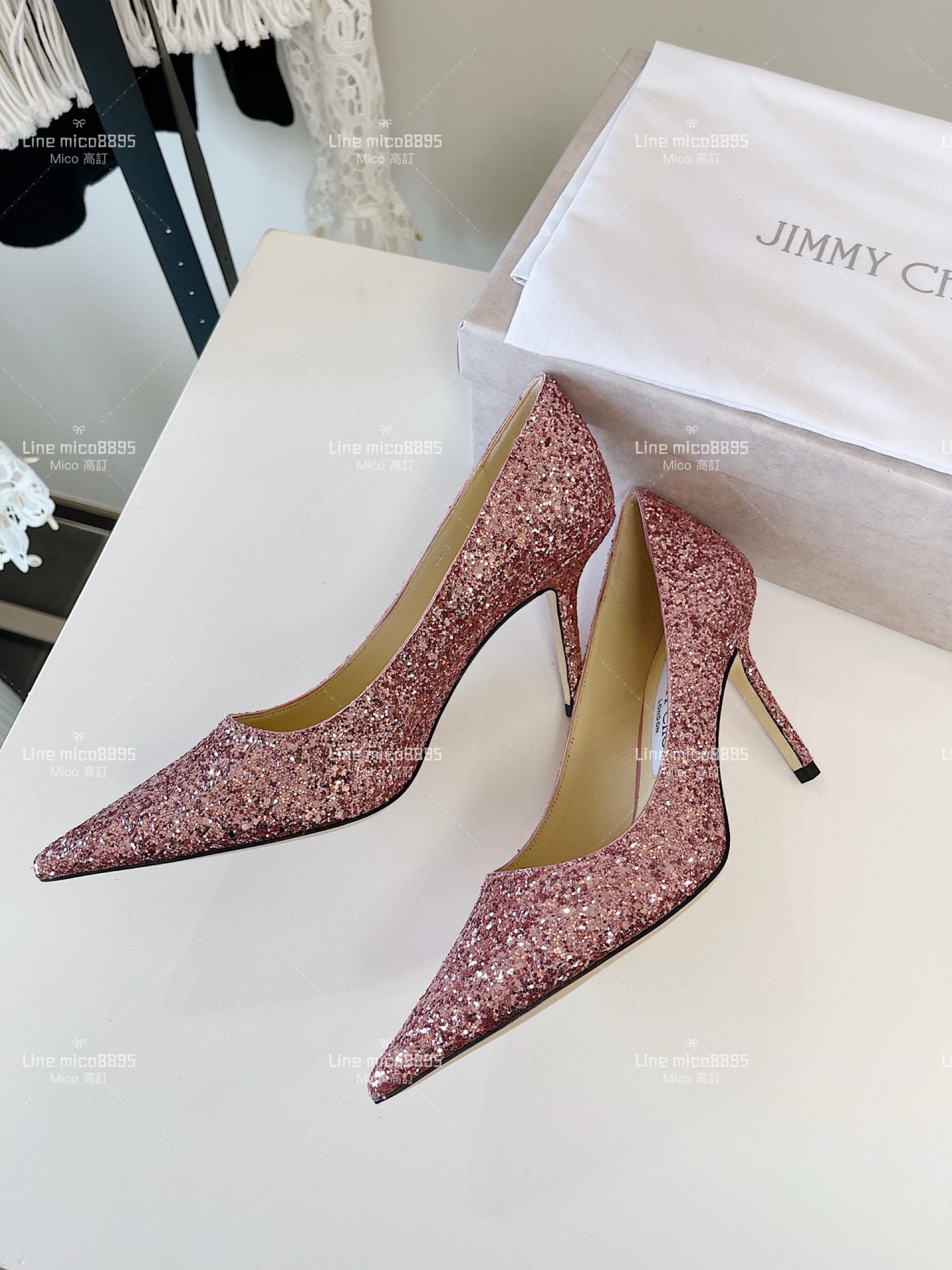 JIMMY CHOO ｜Love系列 亮片高跟鞋（多色） 8.5cm 34-40