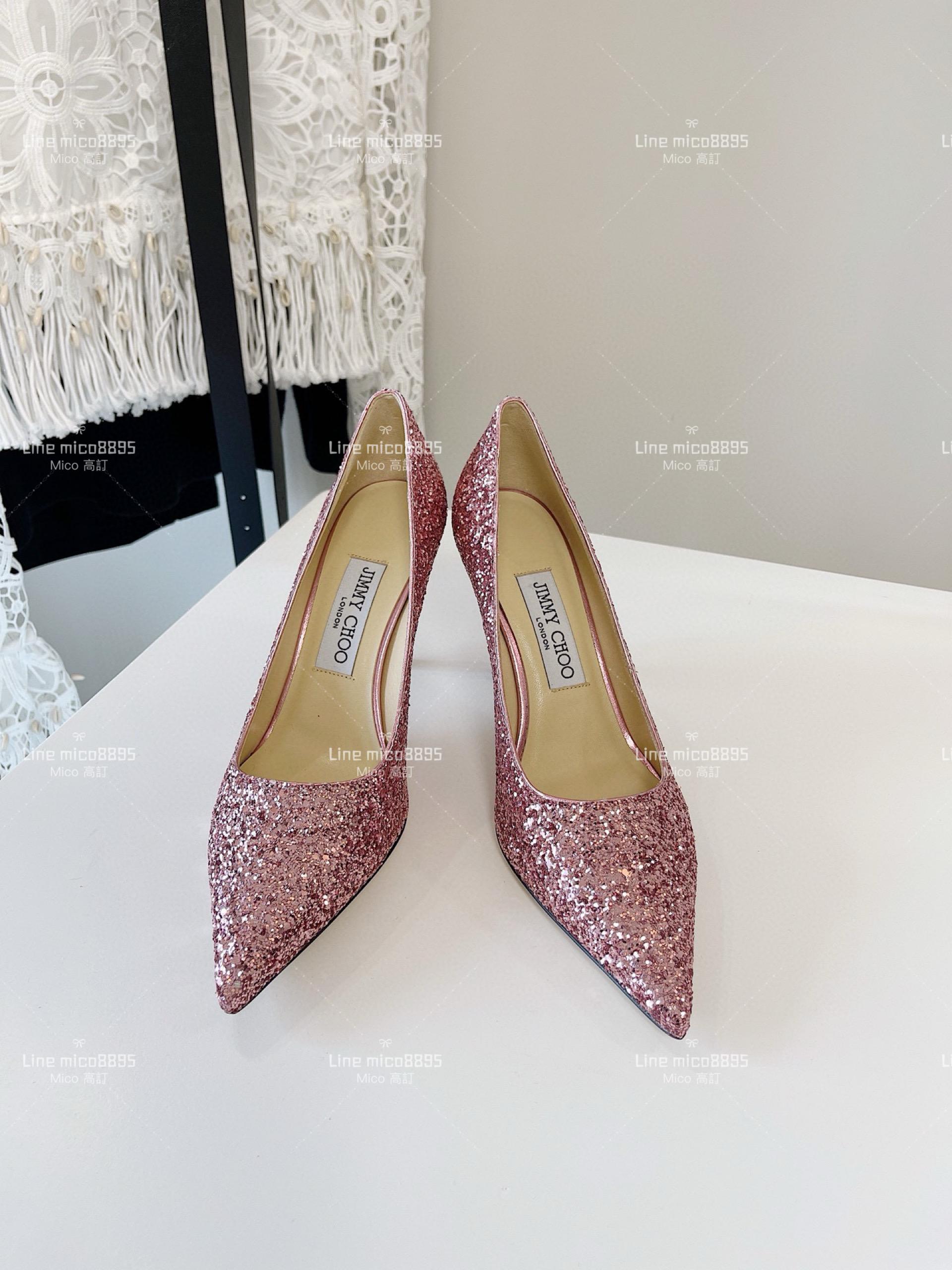 JIMMY CHOO ｜Love系列 亮片高跟鞋（多色） 8.5cm 34-40