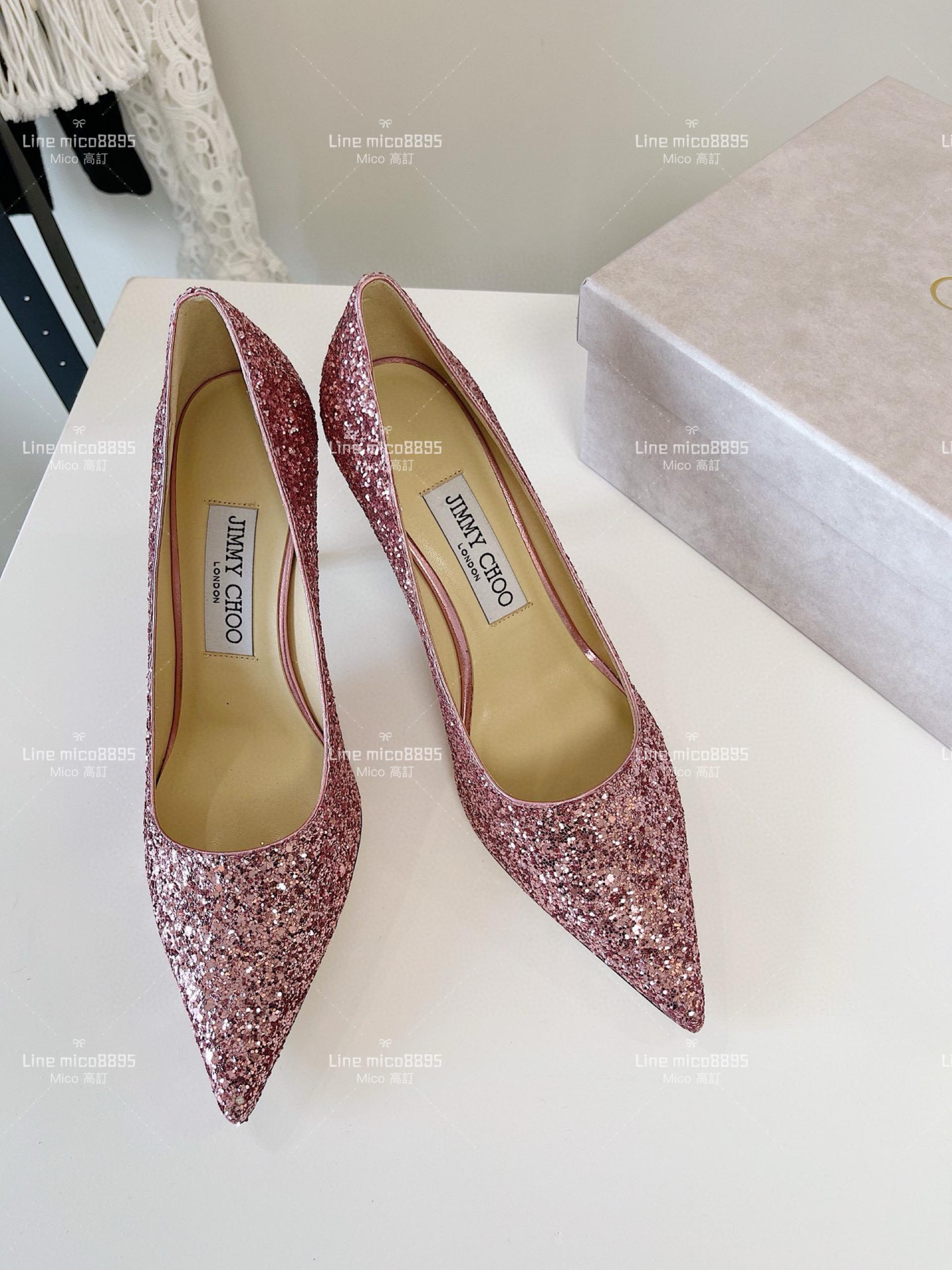 JIMMY CHOO ｜Love系列 亮片高跟鞋（多色） 8.5cm 34-40