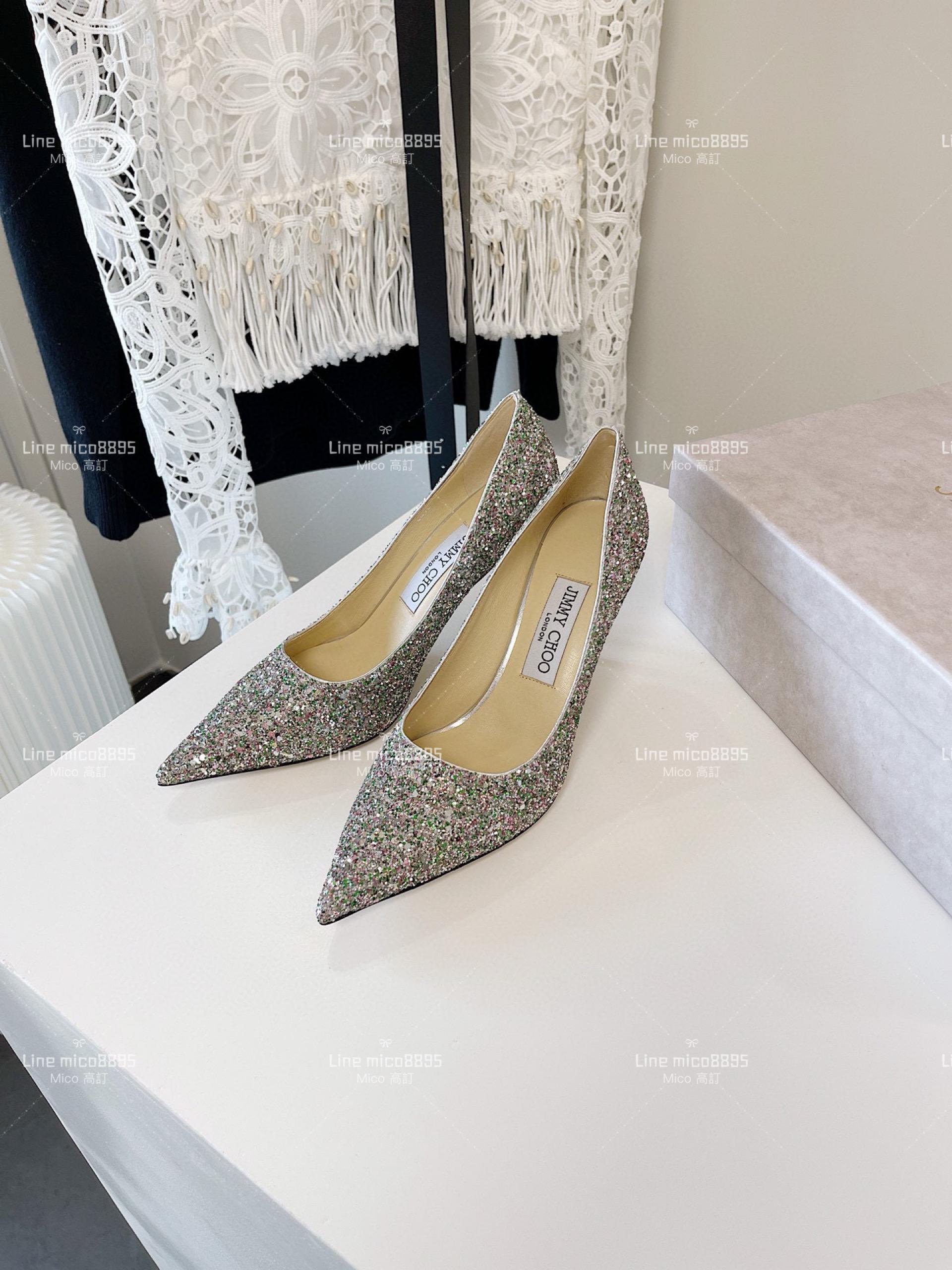 JIMMY CHOO ｜Love系列 亮片高跟鞋（多色） 8.5cm 34-40