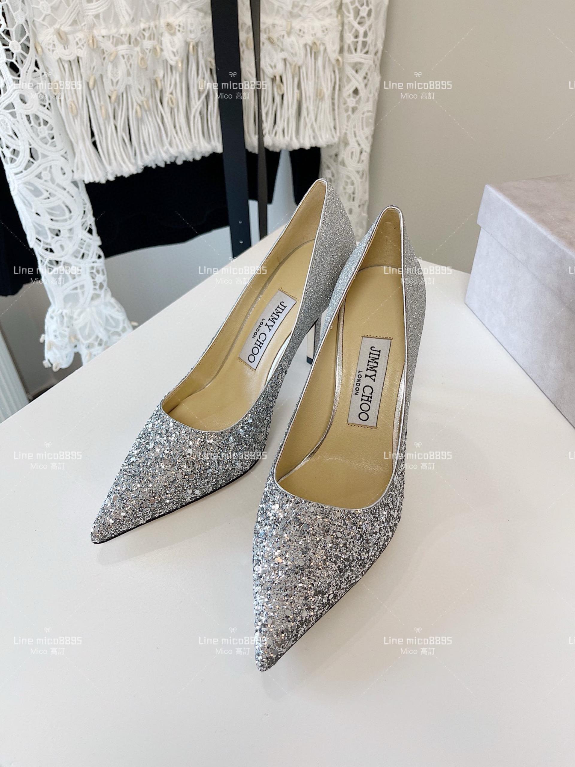 JIMMY CHOO ｜Love系列 亮片高跟鞋（多色） 8.5cm 34-40