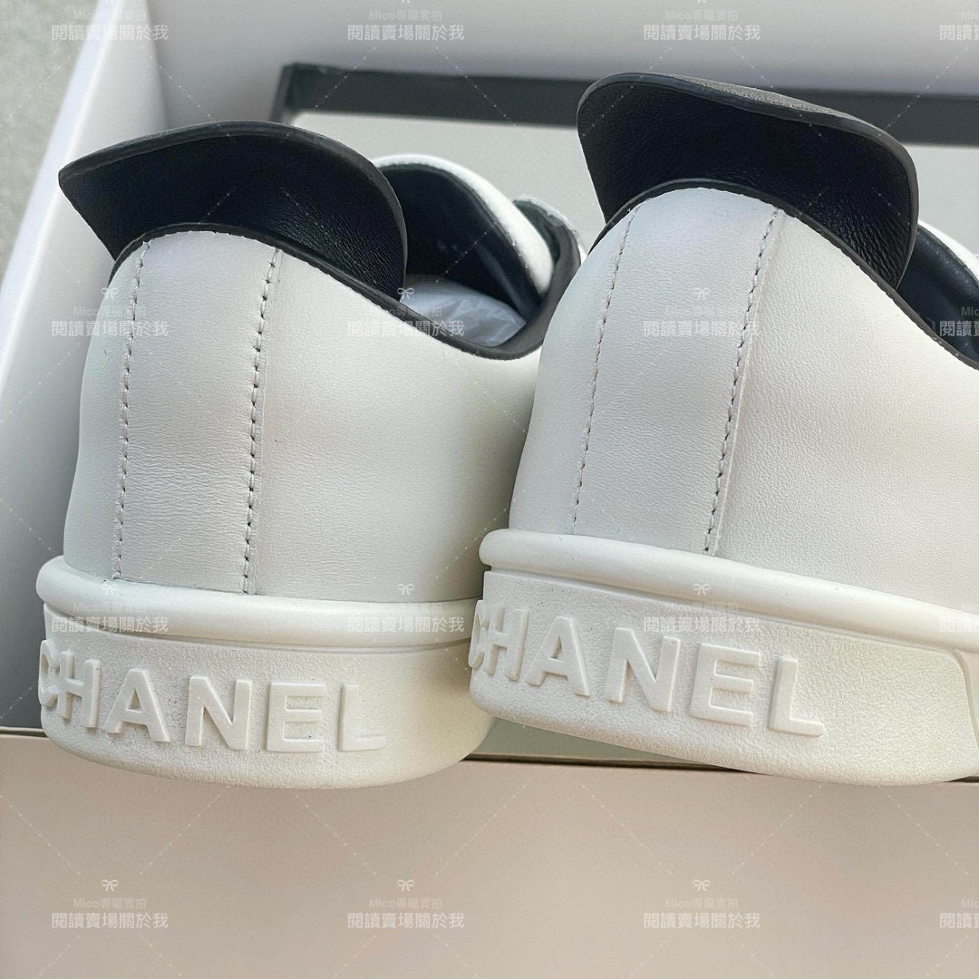 經典中的經典 CHANEL Sneaker小白鞋 字母鞋帶小白鞋 35-40