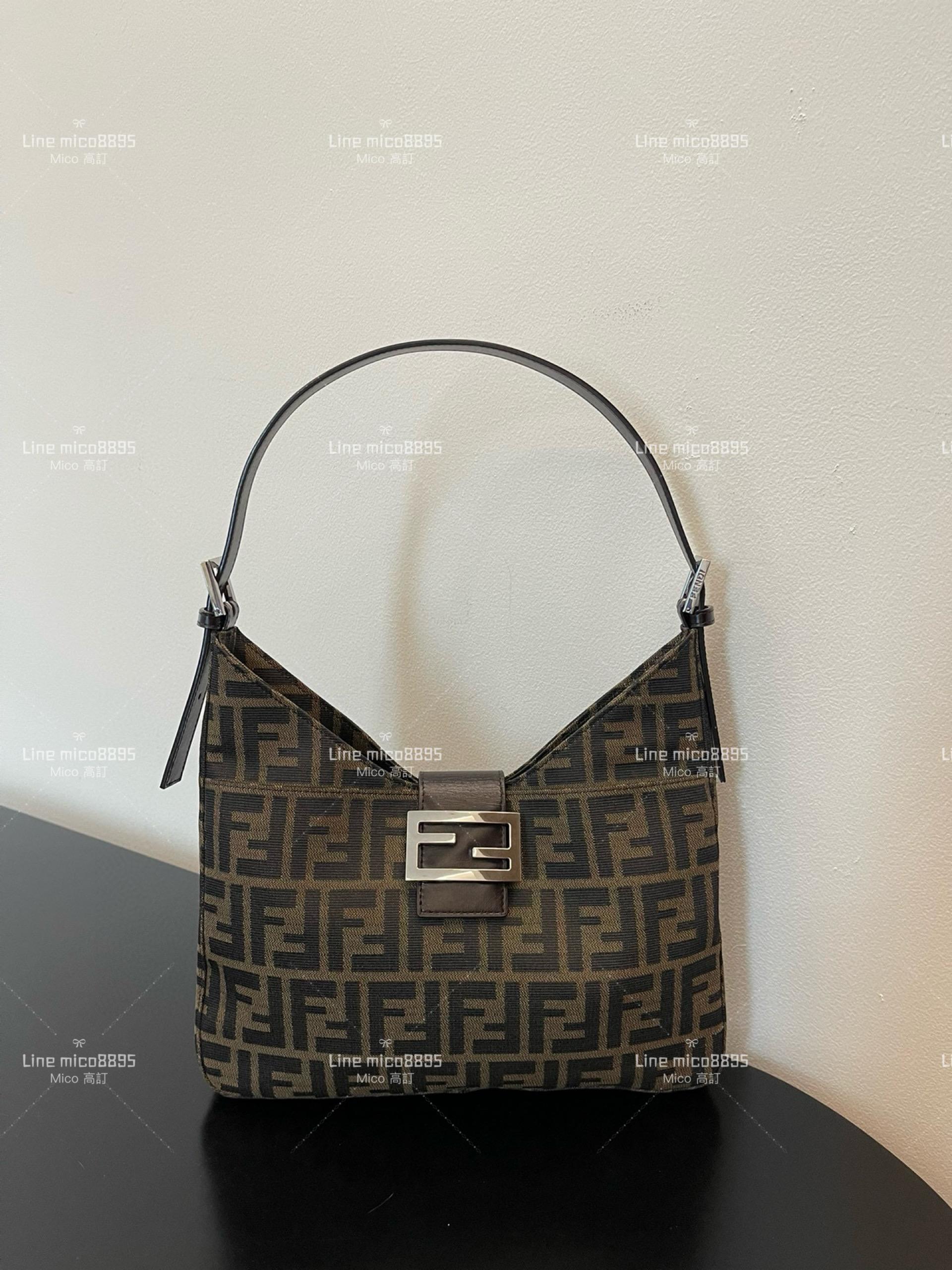 Fendi 芬迪 vintage vintage 中古老花腋下包 29cm