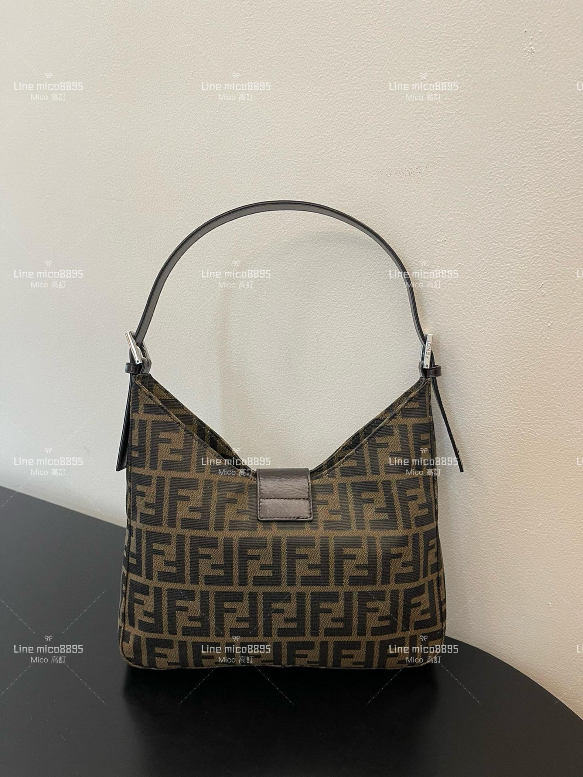 Fendi 芬迪 vintage vintage 中古老花腋下包 29cm