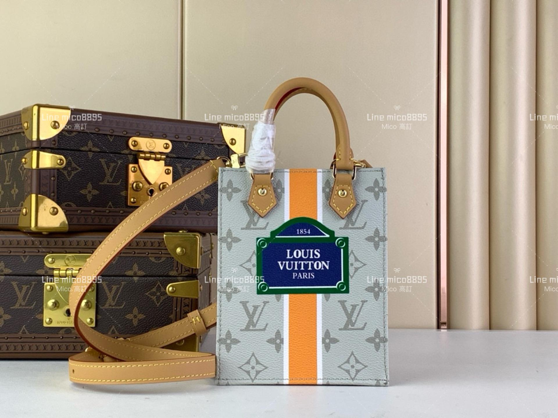 LV PETIT SAC PLAT 手袋 m23615 白花（絲印）17cm