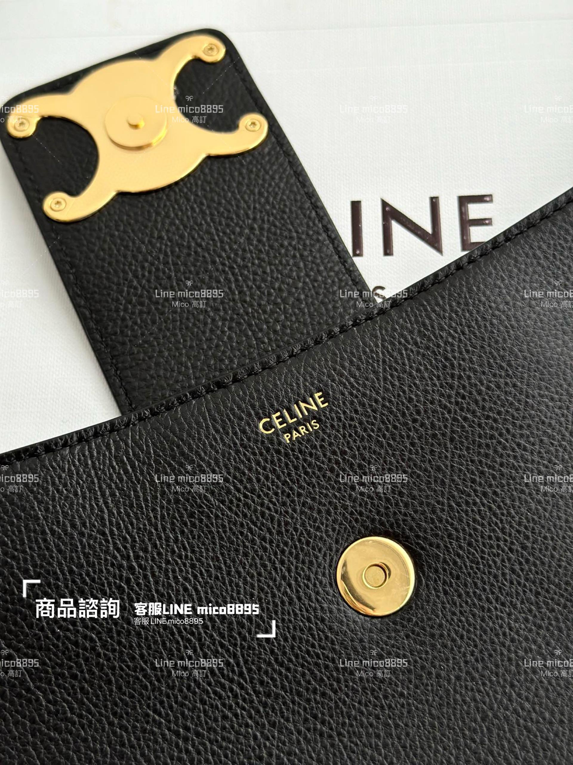 CELINE｜23fw 秋冬秀款 The Wiltern clutch 鏈條包 31cm