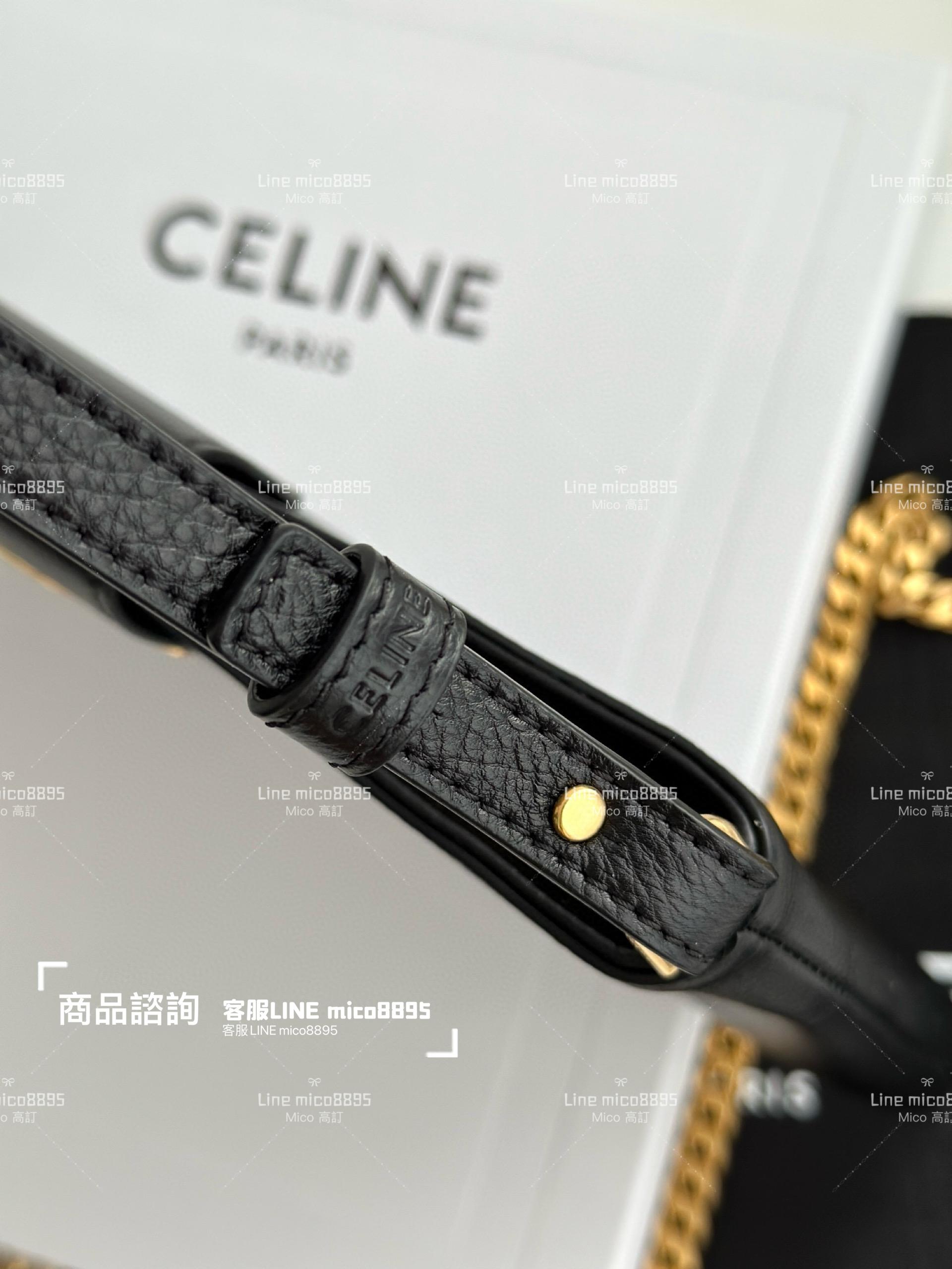 CELINE｜23fw 秋冬秀款 The Wiltern clutch 鏈條包 31cm