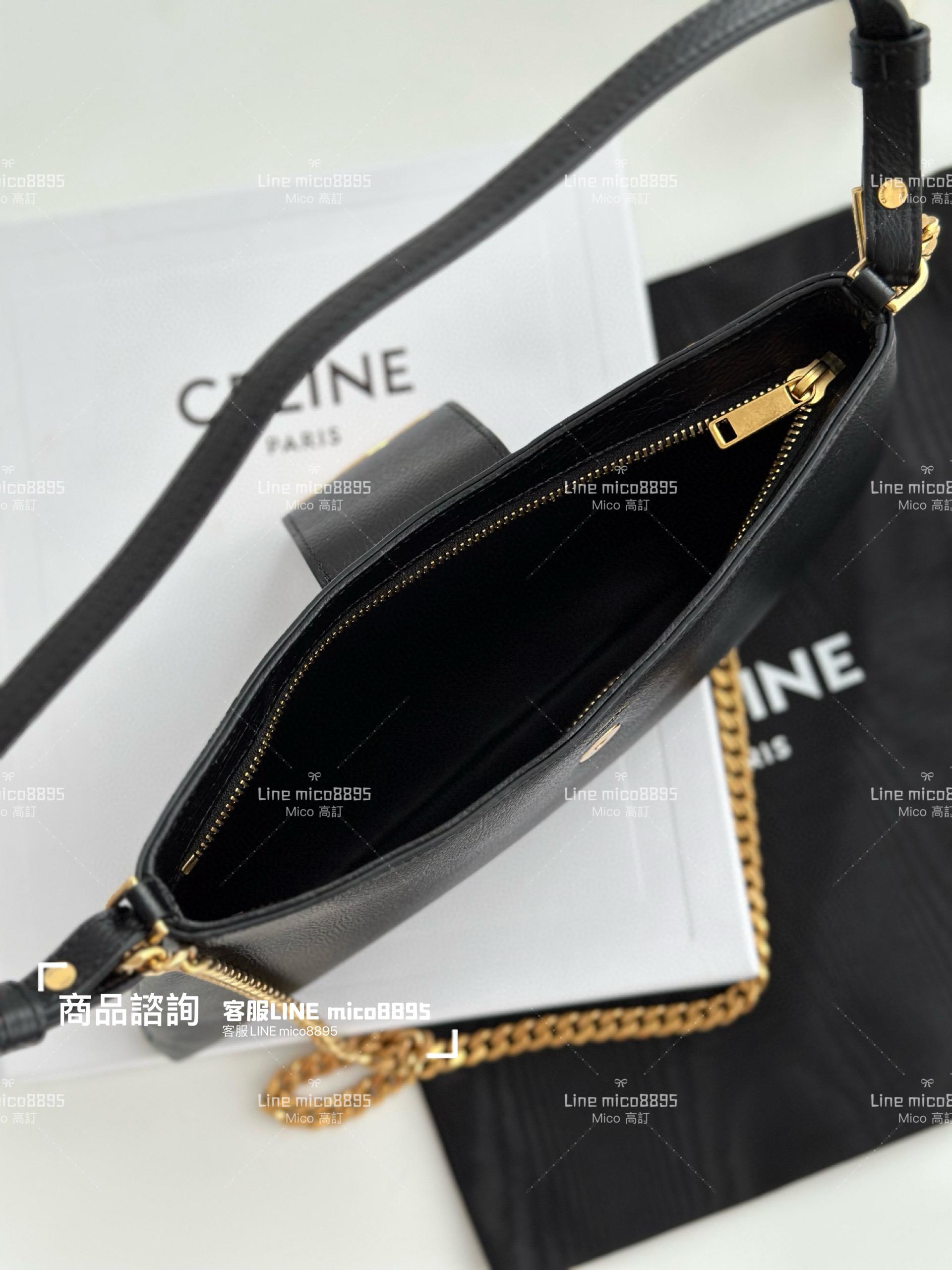 CELINE｜23fw 秋冬秀款 The Wiltern clutch 鏈條包 31cm