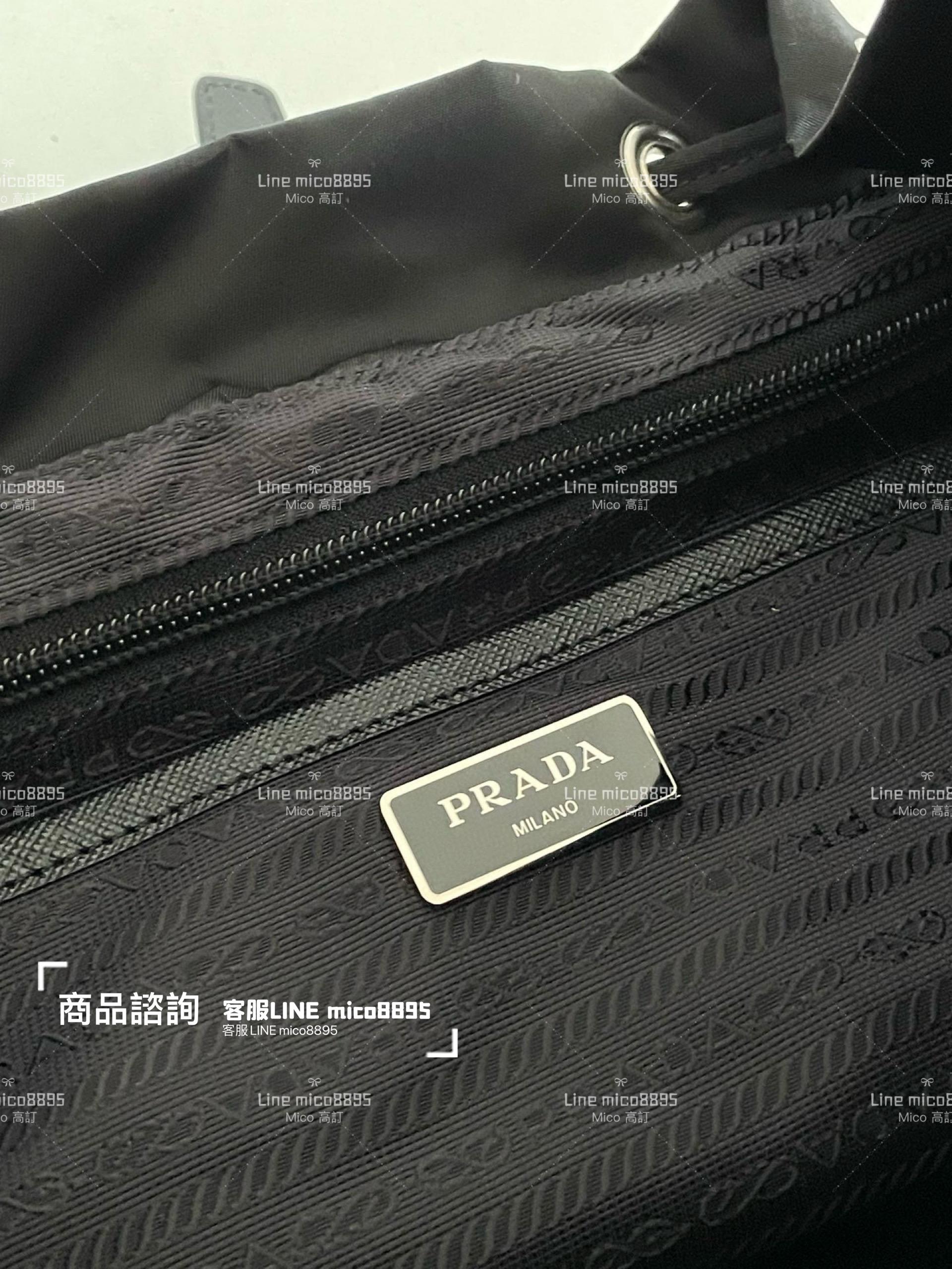 PRADA 普拉達｜經典 大號 Prada re-nylon 再生尼龍雙肩包/背包/後背包 32cm