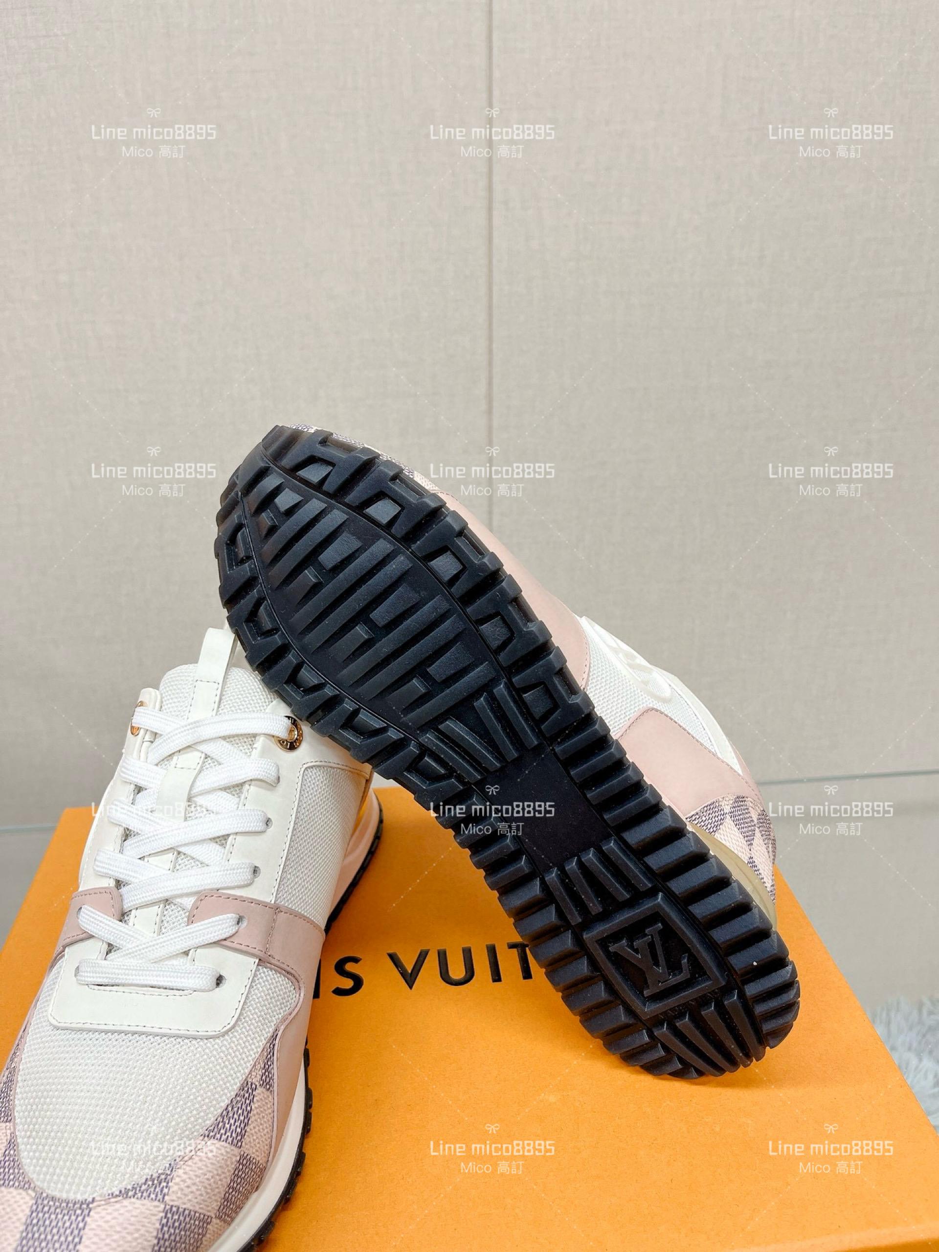 LV Runaway系列 粉格 內增高 休閒鞋 35-41 （多色）增高6.5cm