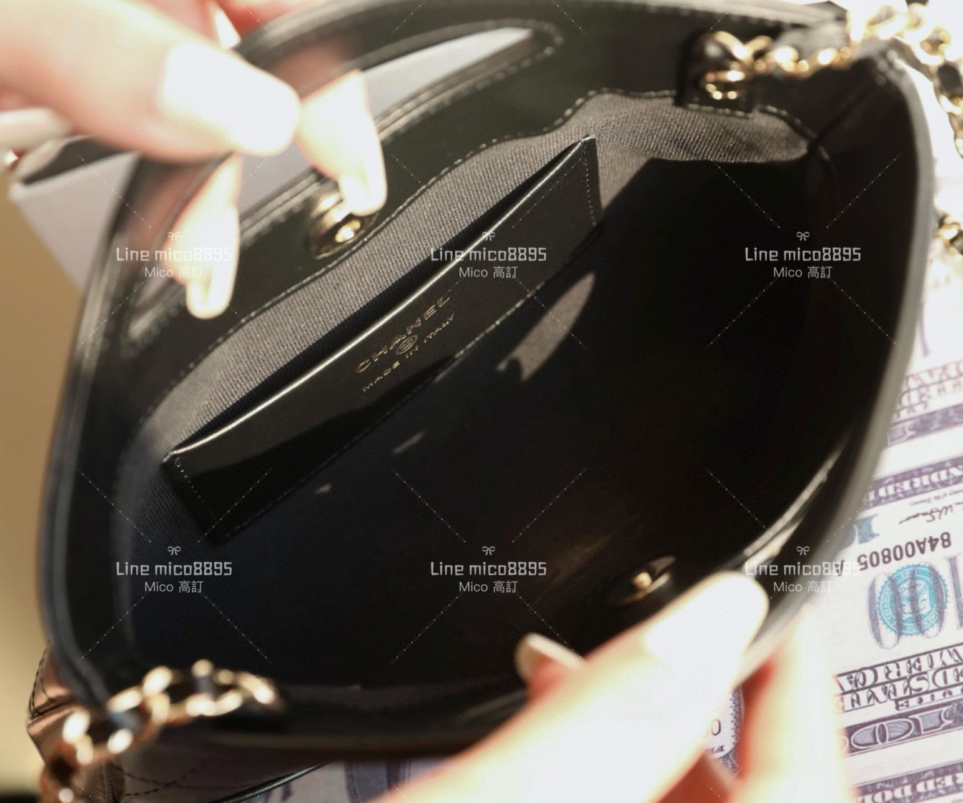 CHANEL 24c早春款 橫版/橫款 31Bag 黑色牛皮 尺寸：𝟣𝟩.𝟧*𝟤𝟢.𝟧*𝟥.𝟧 𝖼𝗆