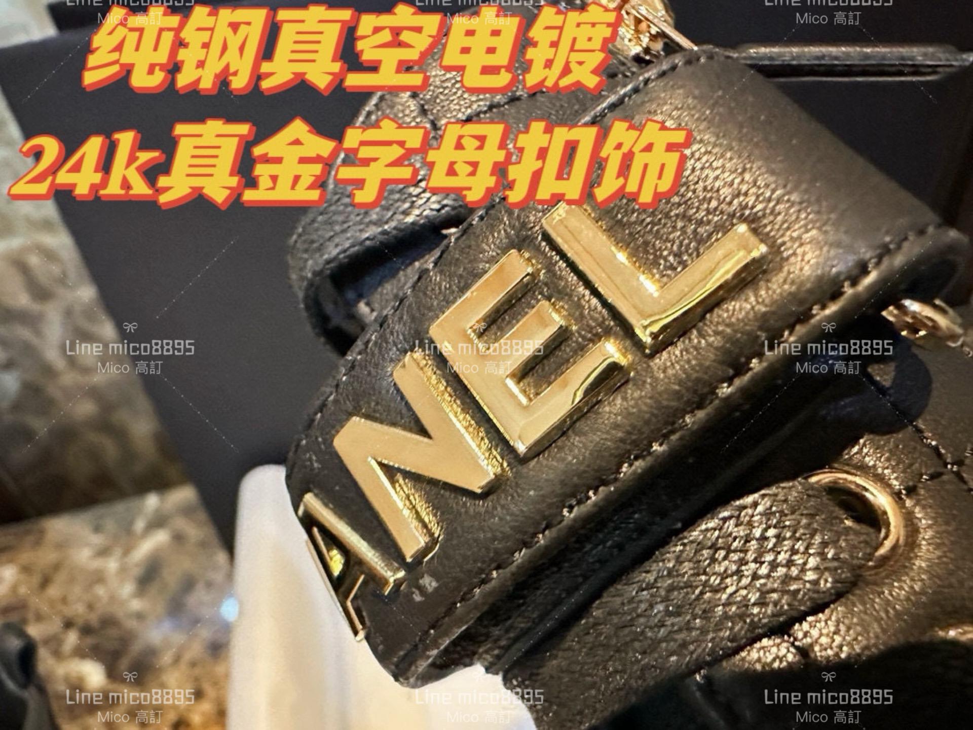 高訂款▫️CHANEL 𝟐𝟑𝐚 經典黑色山羊皮字母機車靴 短靴 35-41