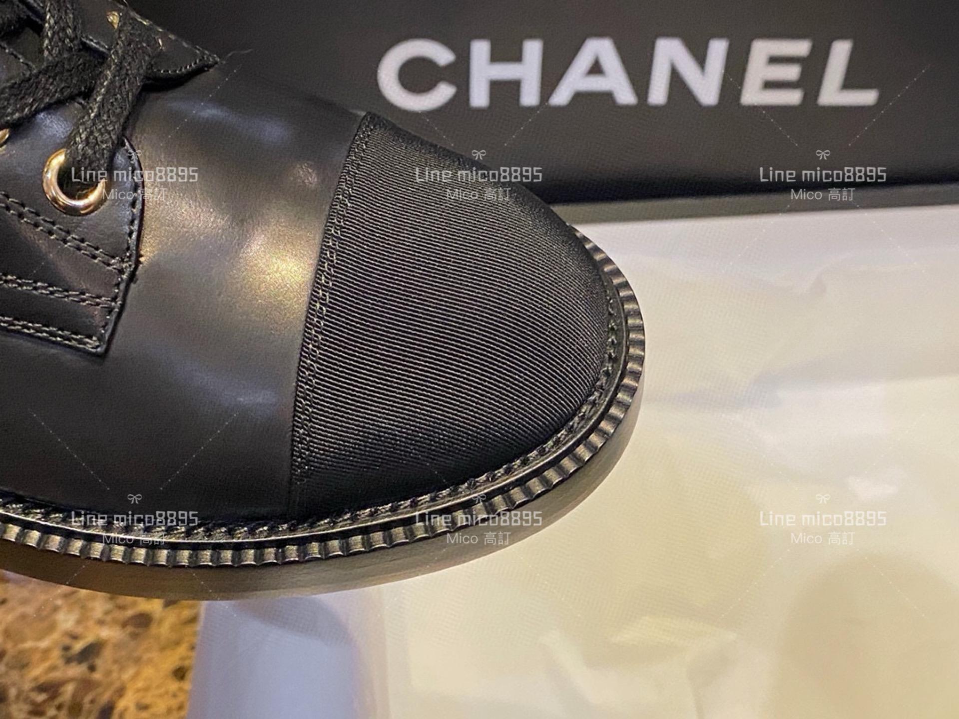 高訂款▫️CHANEL 秋冬字母𝗟𝗼𝗴𝗼系帶靴 35-40 中筒靴