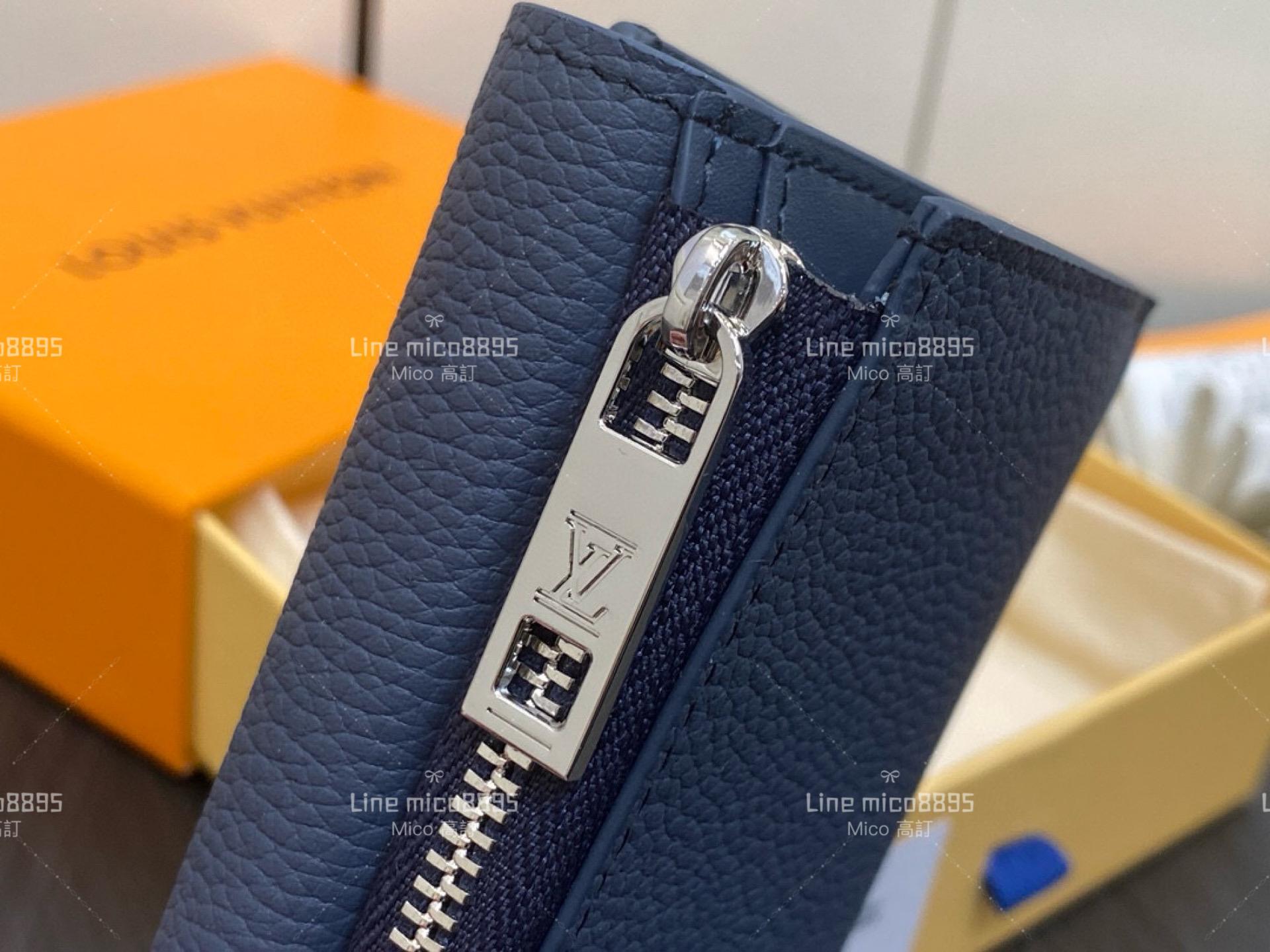 LV M81740深藍 全皮錢包系列 M82140 SLENDER PILOT 錢夾 三折短夾