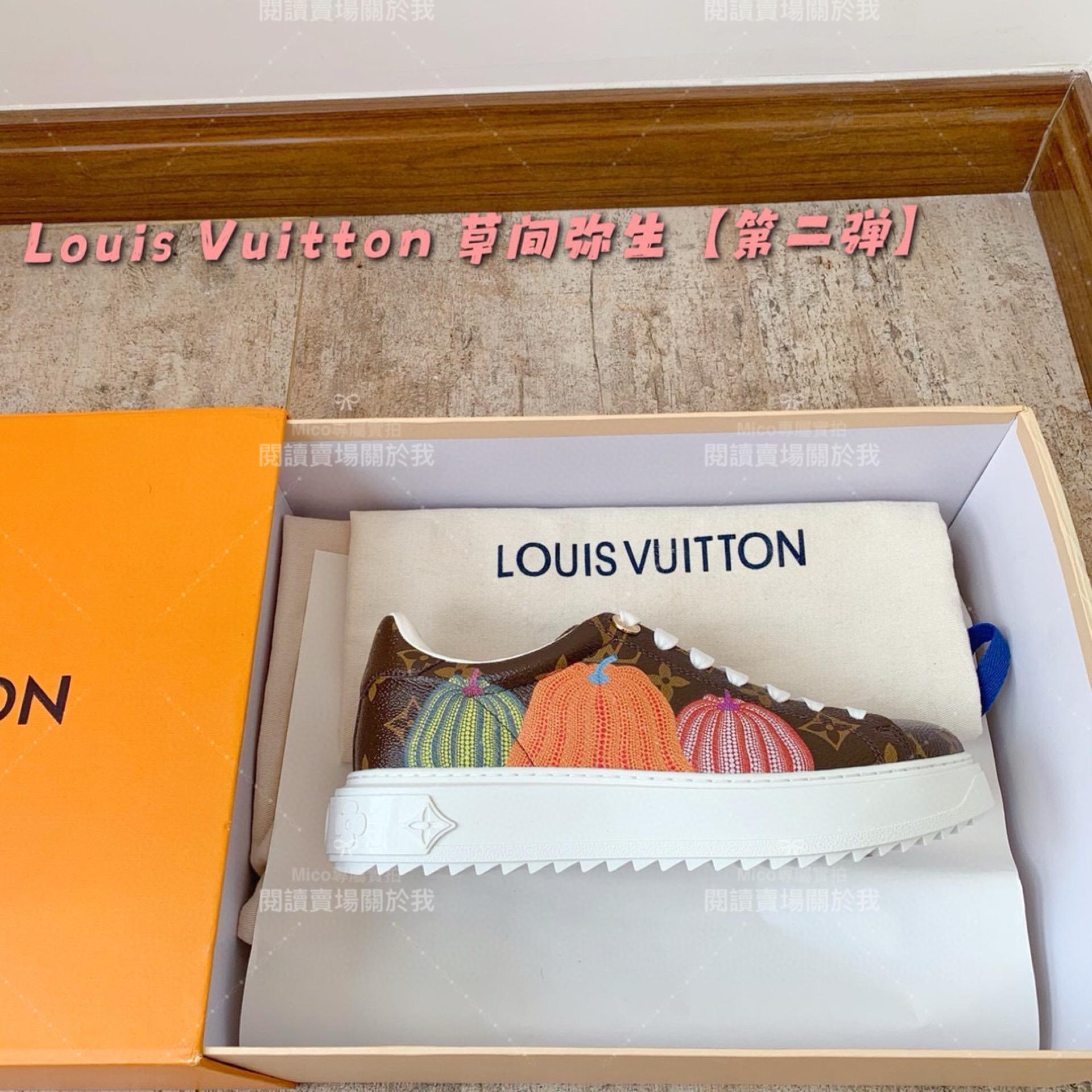 LV Time out系列 🎃LV x YayoiKusama🎃草間彌生 塗鴉限量款厚底運動鞋 35-40