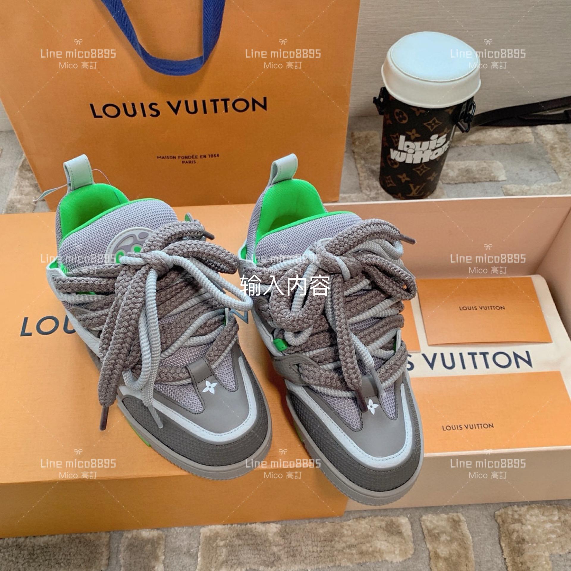 情侶款｜LV Skate系列運動鞋 水泥灰 休閒鞋 胖丁鞋 女款size：35-40 男款size：39-45