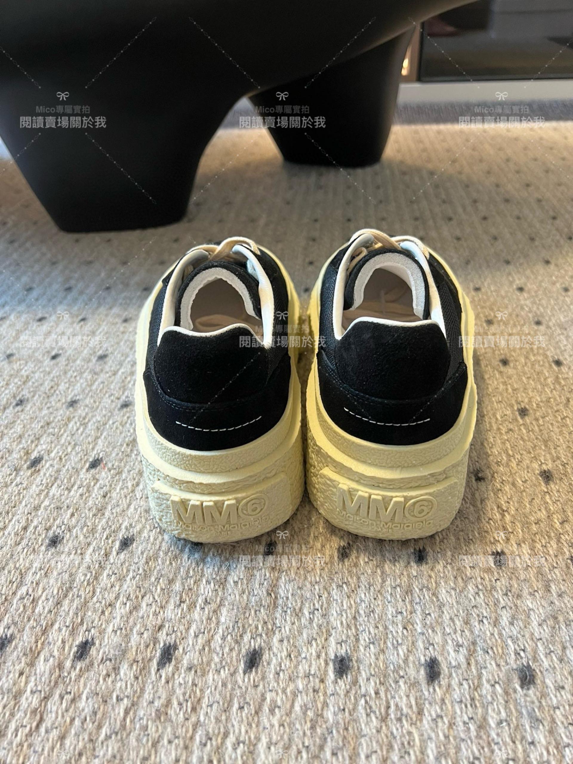 MM6 Maison Margiela 黑色 厚底馬吉拉經典球鞋德訓鞋 餅乾鞋 小眾款 35-40