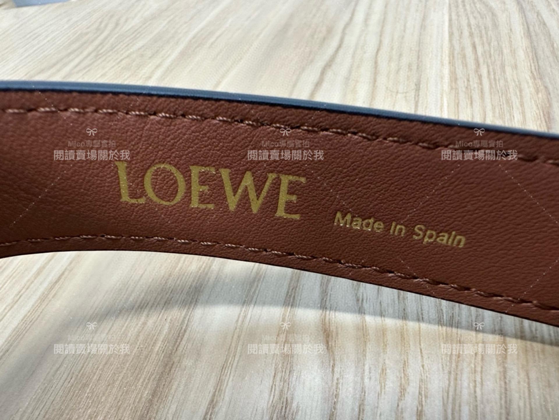 Loewe 大提花白 Anagram Cubi 飯盒包/腋下包 大號/35cm Anagram提花布和牛皮革