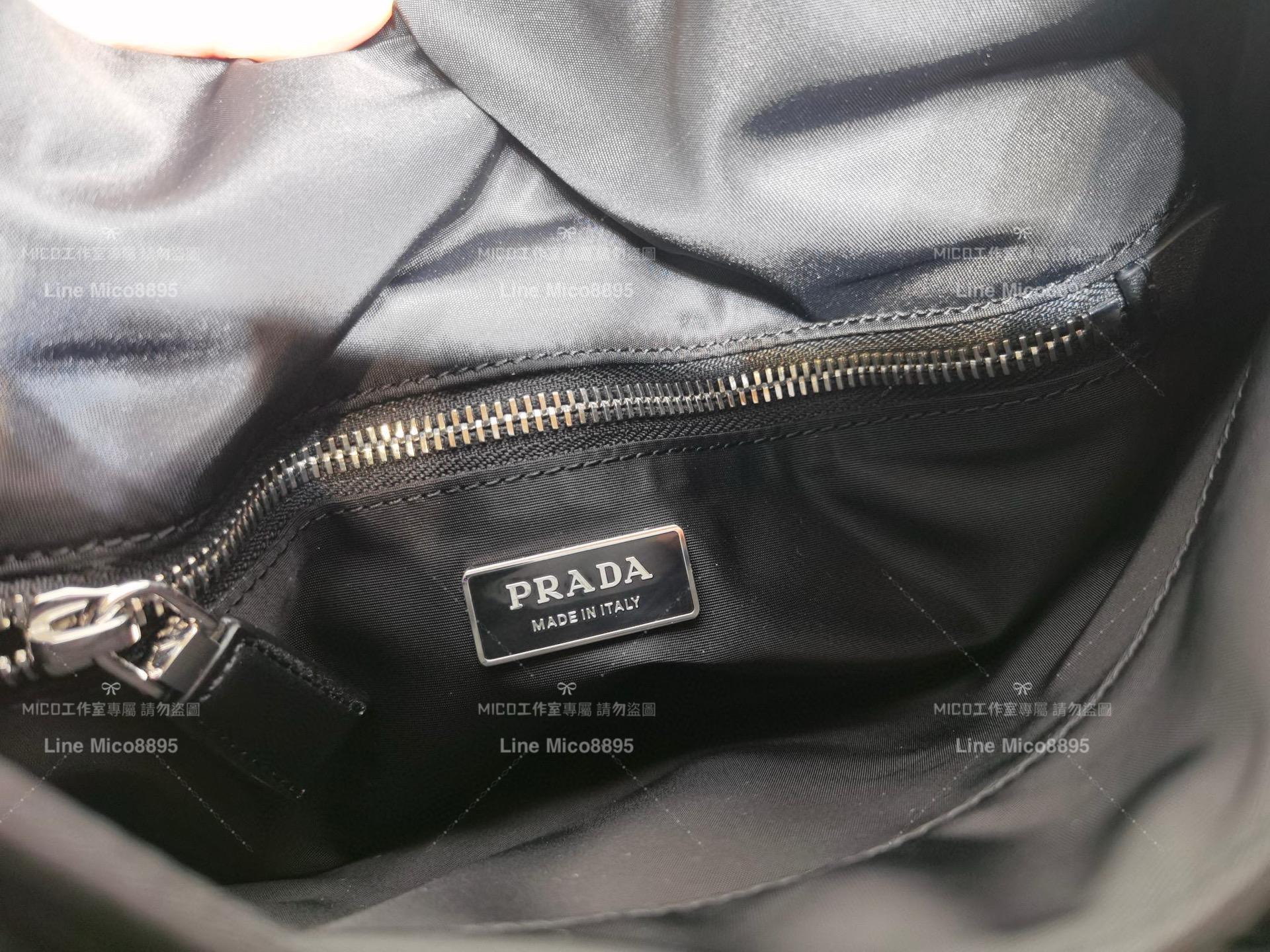 Prada 黑色 再生尼龍材質超大號托特 Oversize style 菜籃子 38cm 媽媽包推薦 ⚠️體積較大不附盒