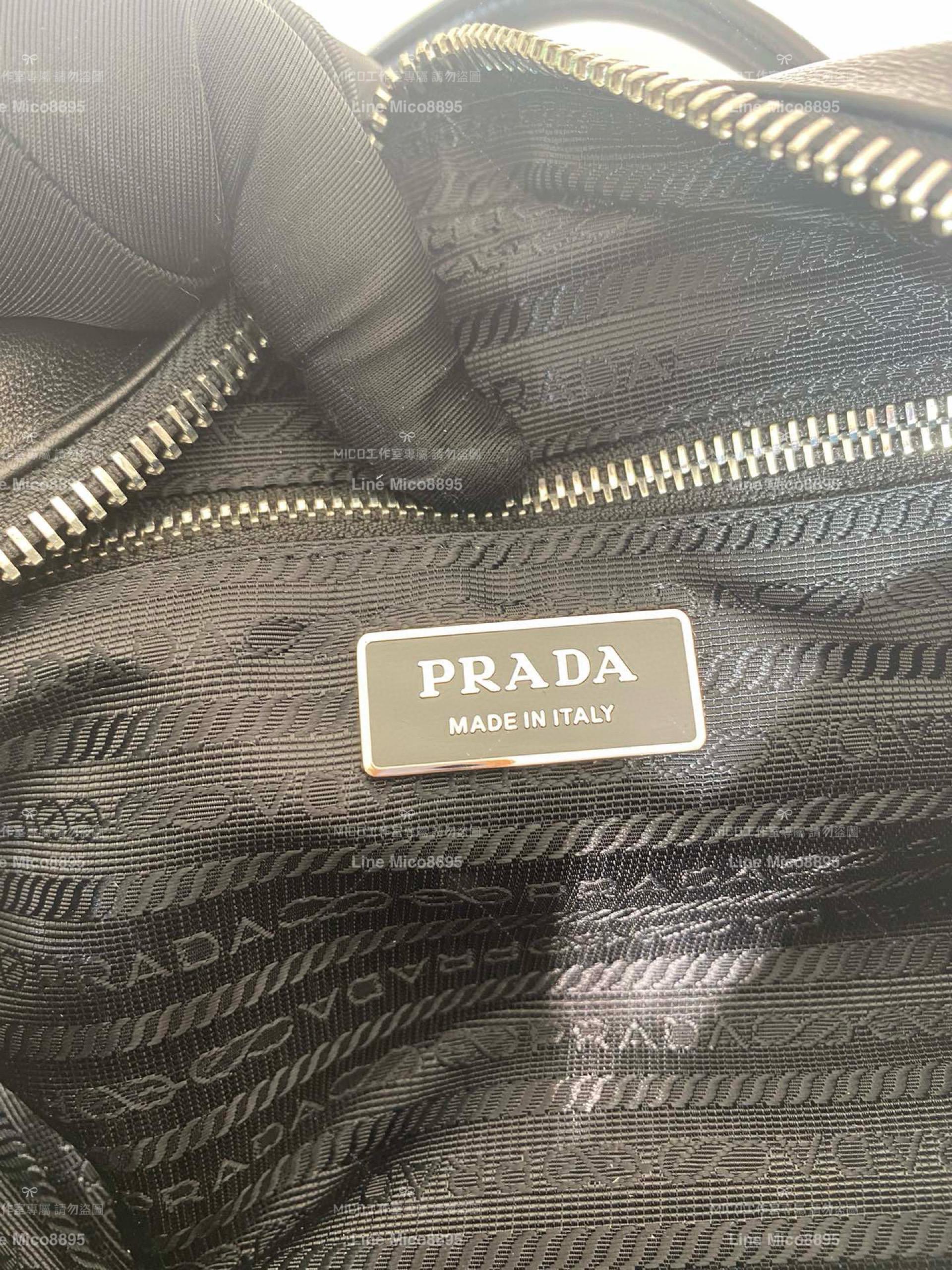 Prada 黑色小牛皮中古波士頓包 醫生包/手提包 24cm