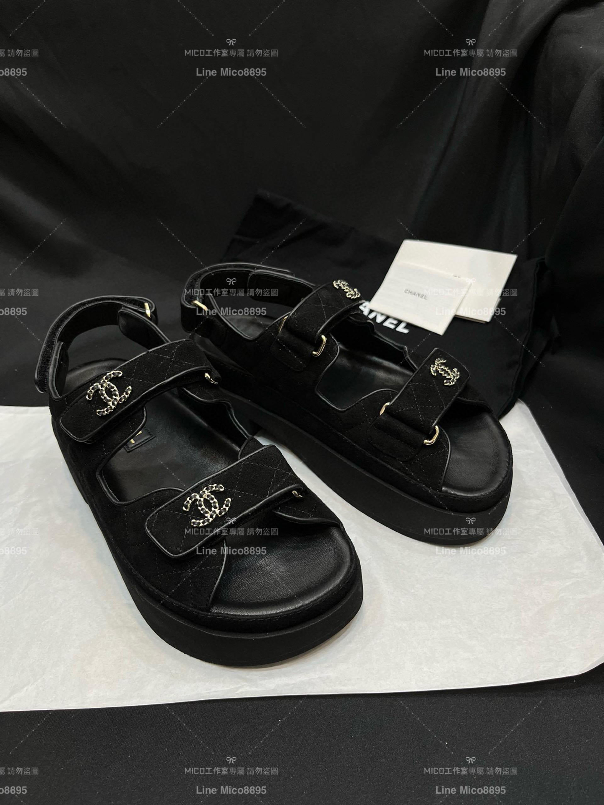 Chanel 香奈兒 23c松糕厚底沙灘鞋 涼鞋 底厚4cm 35-40