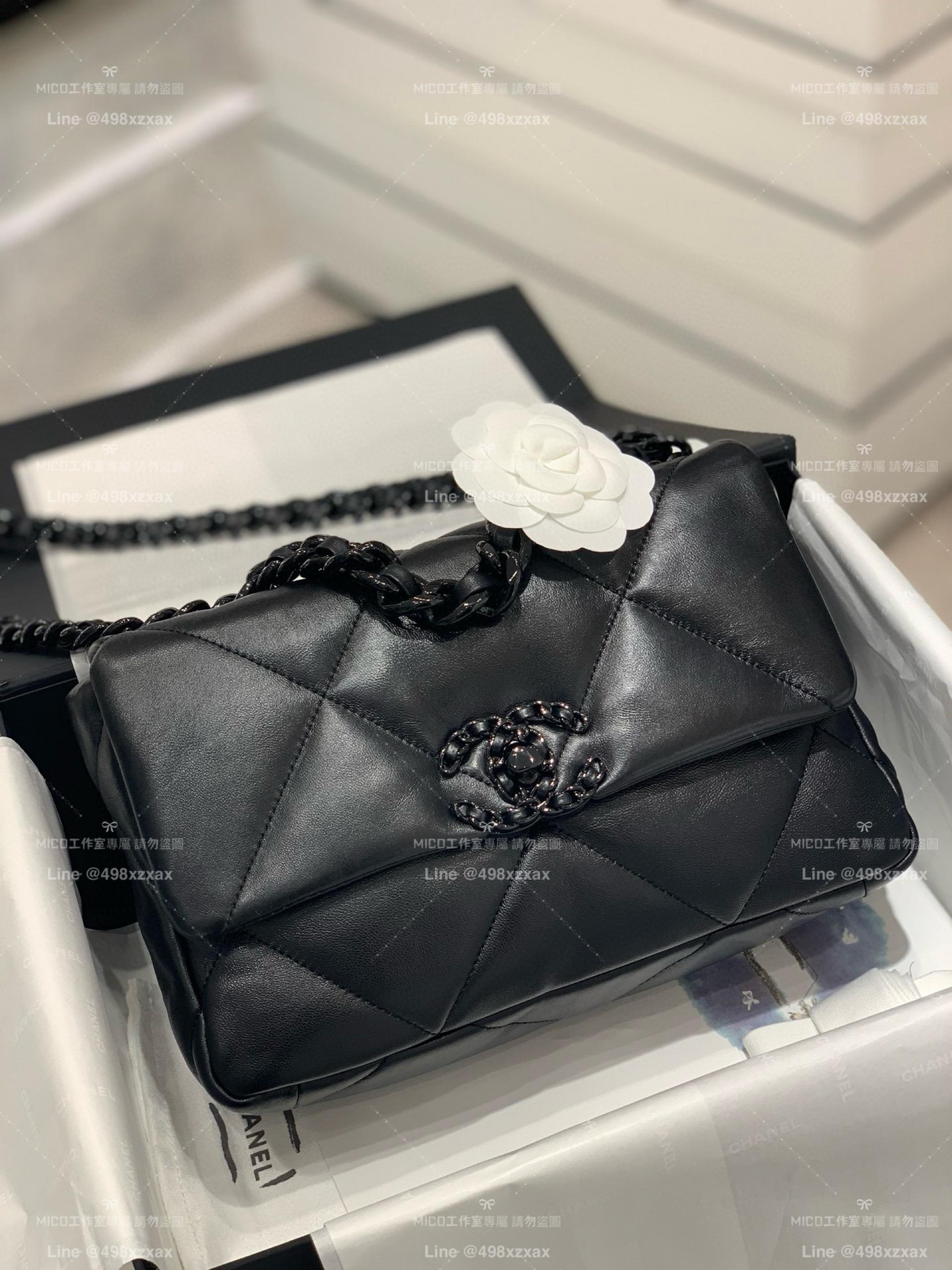 Chanel 22p 19bag so black全黑 小號/26cm 19包