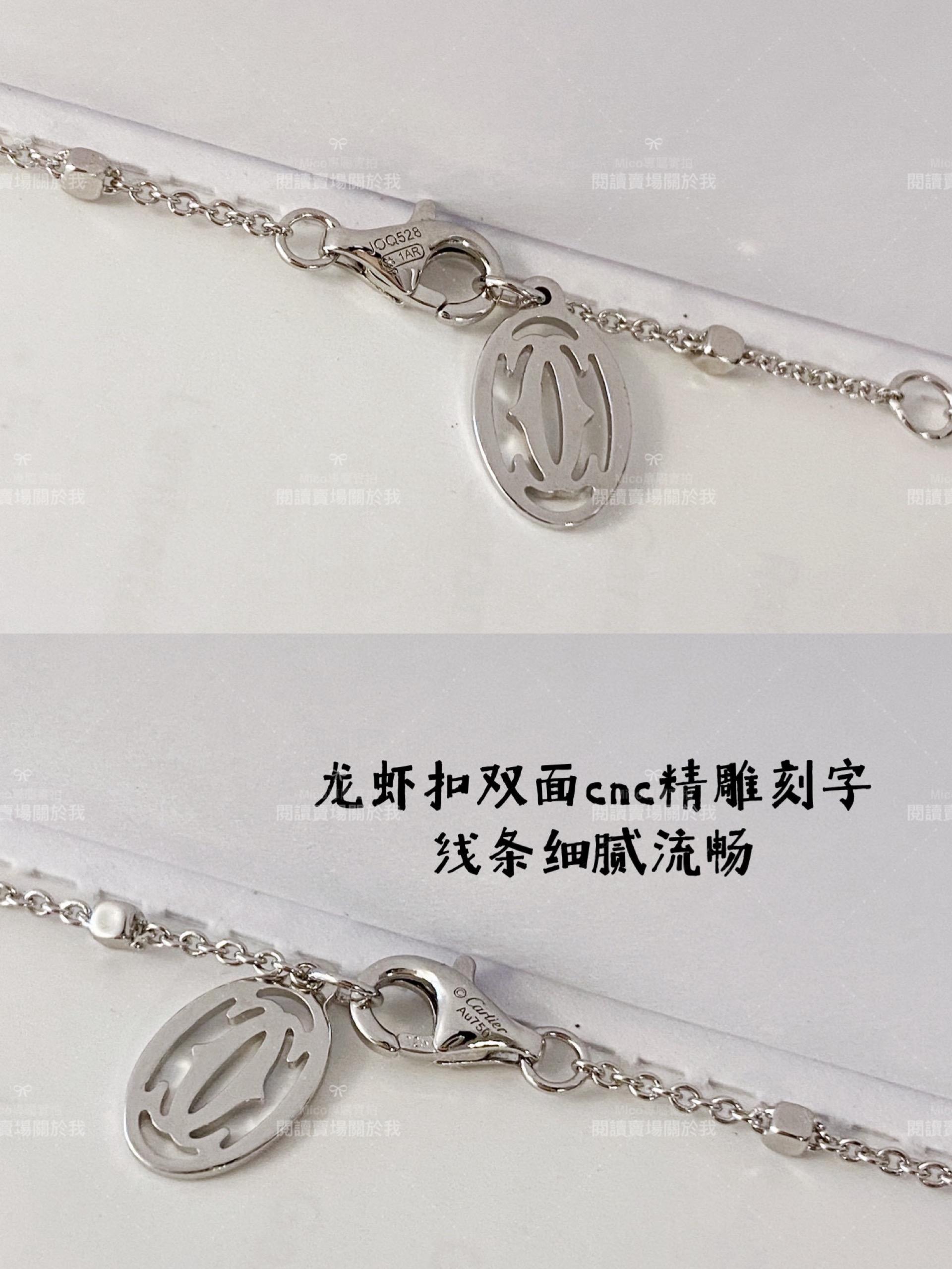 Cartier 叢林獵豹系列 滿鑽斑點豹子項鍊 全手工鑲嵌高碳鑽